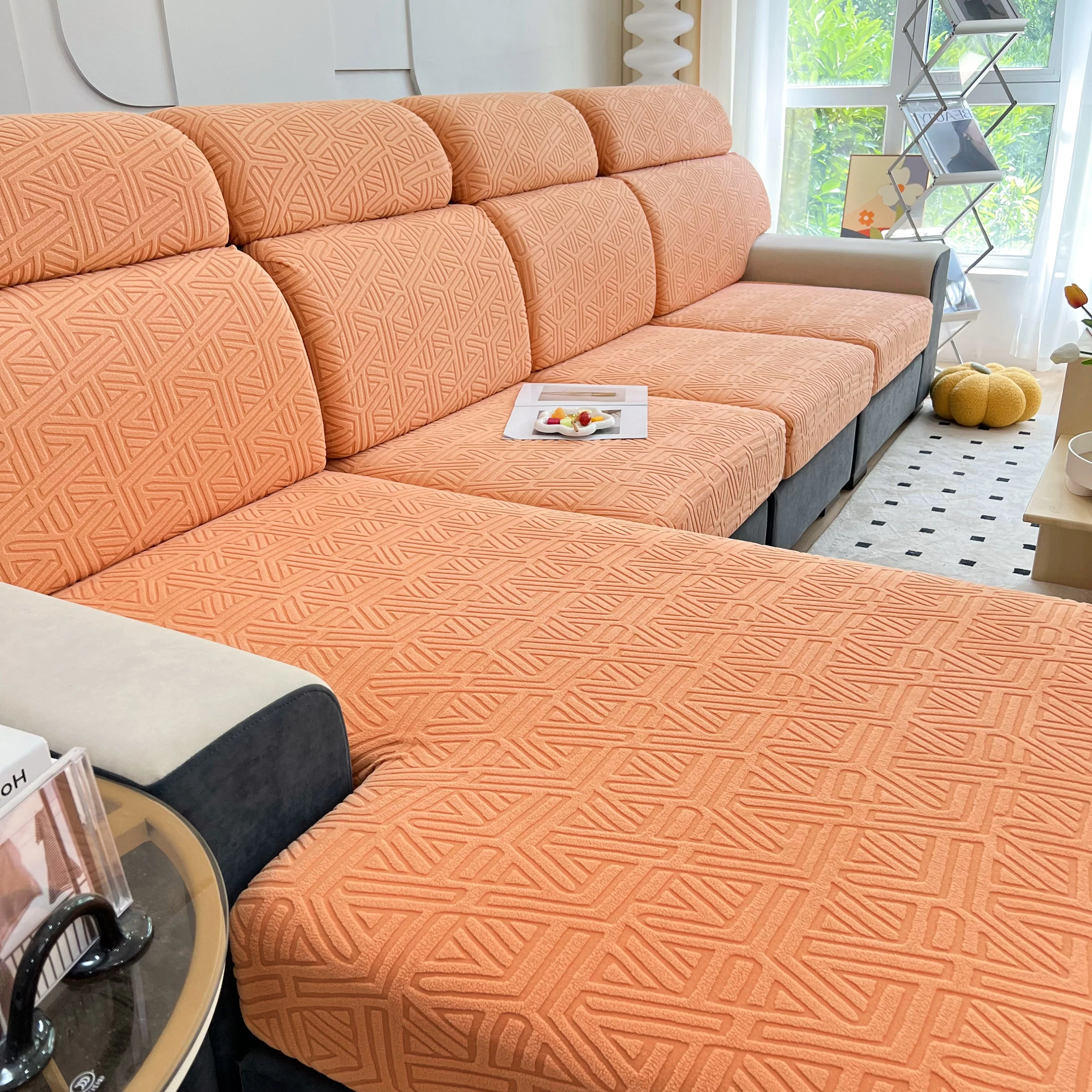Polar Fleece Stretch Seat Cushion Covers, Sofa Seat Cushion Covers, Couch Cushion Protector Covers - Image 91