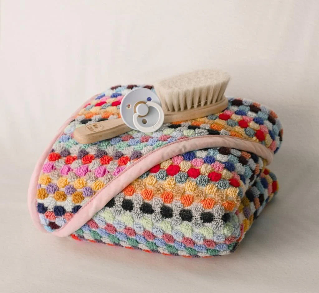 Pom Pom Baby Swaddle Blanket - Image 3