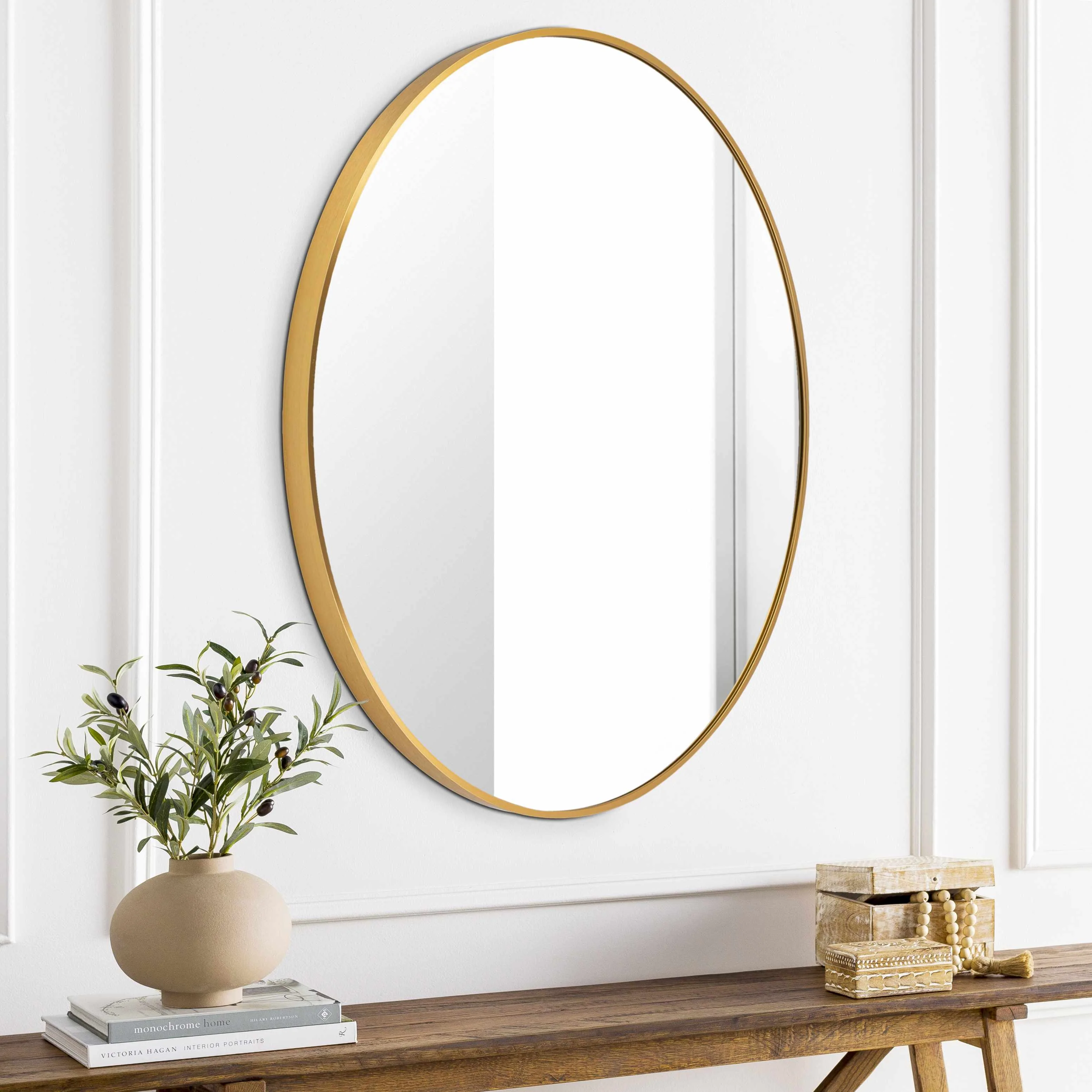 Pontalina Round Gold Mirror - Image 2
