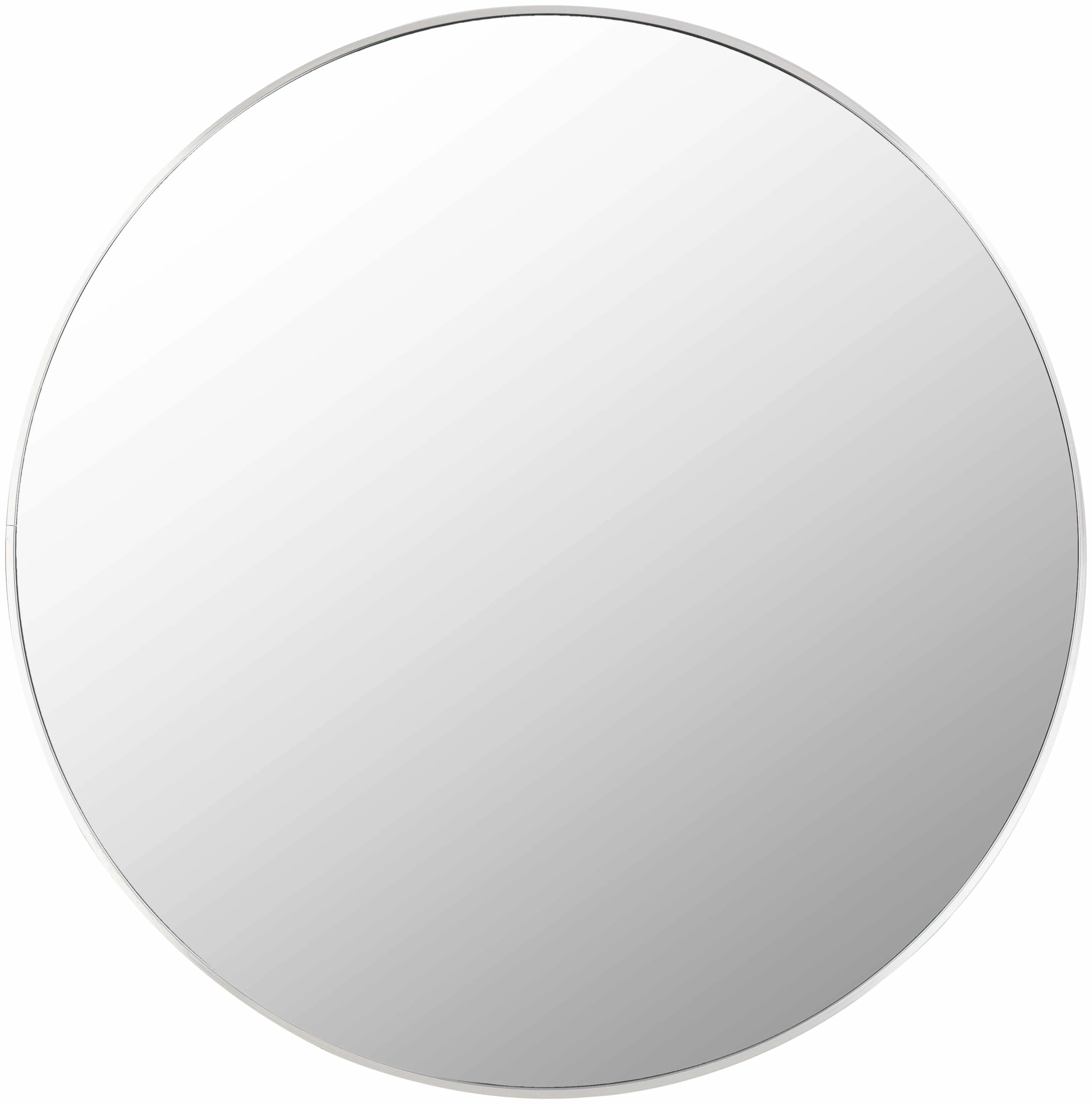 Pontalina Round Silver Gray Mirror - Image 2