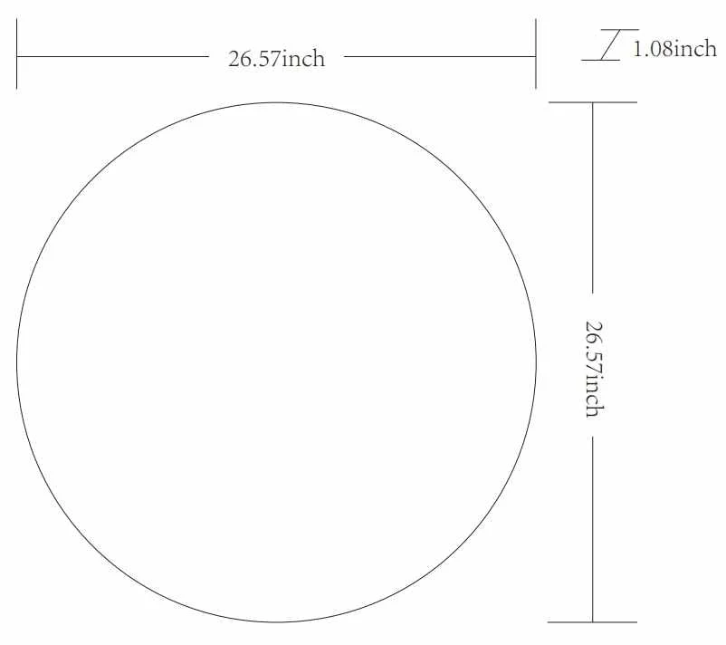 Pontalina Round Silver Gray Mirror - Image 9
