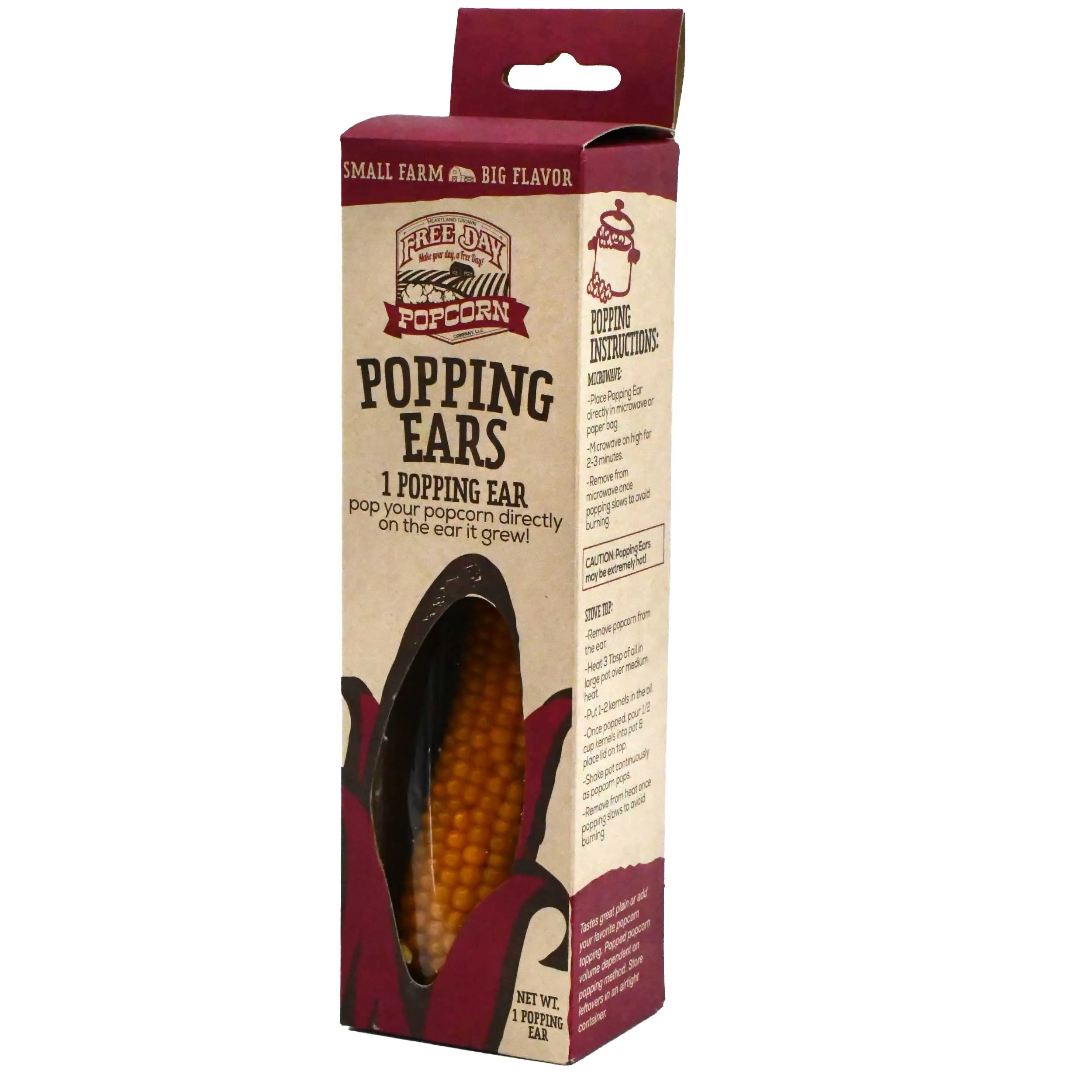 Popping Ear | Yellow Un-Popped Popcorn | Pack of 6 | Non-GMO | Free Day Popcorn - Image 4
