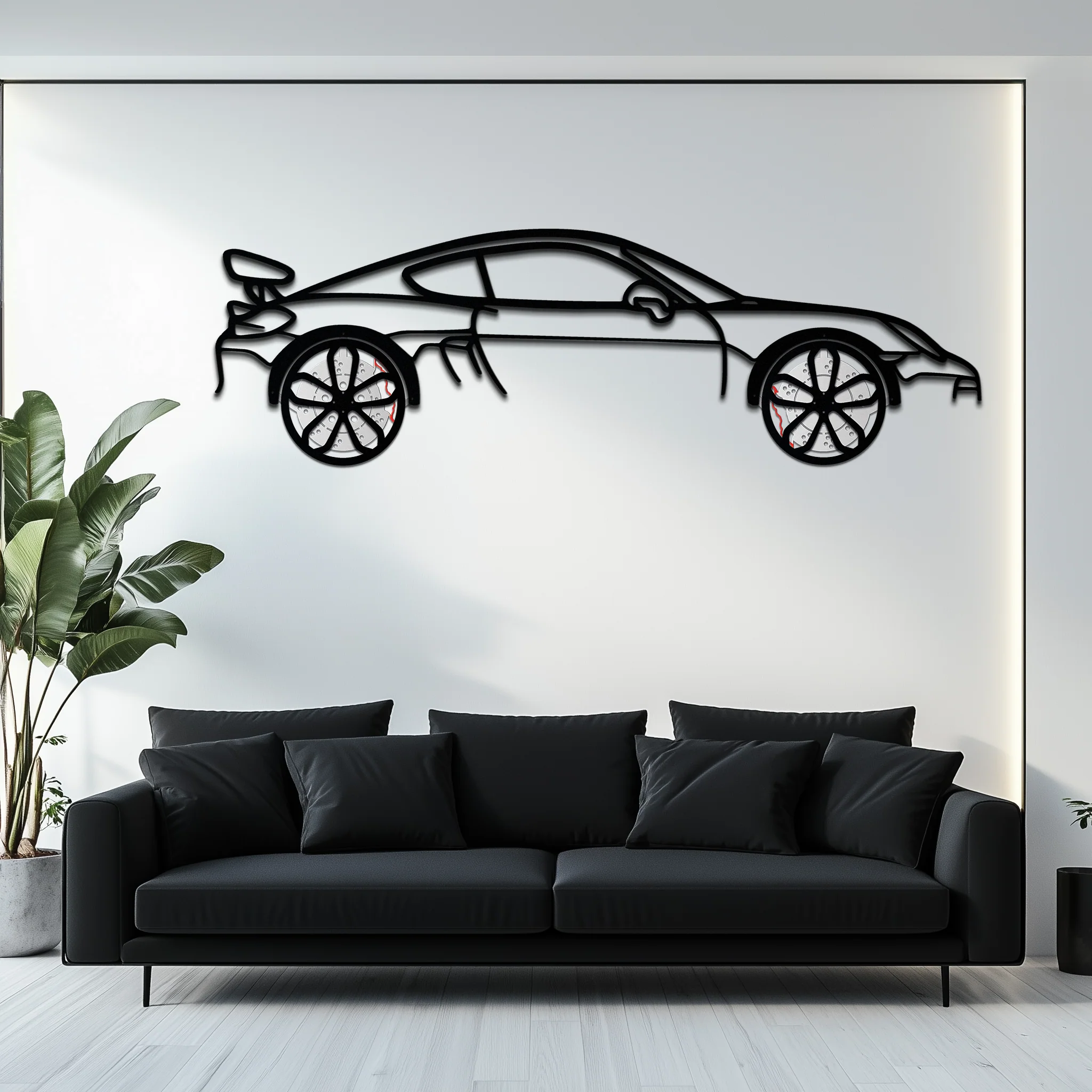 Porsche 911 GT2 Metal Wall Art – Rotating Wheel Motorsport Silhouette | Premium Gift for Car Enthusiasts,KAFMEKA052 - Image 10