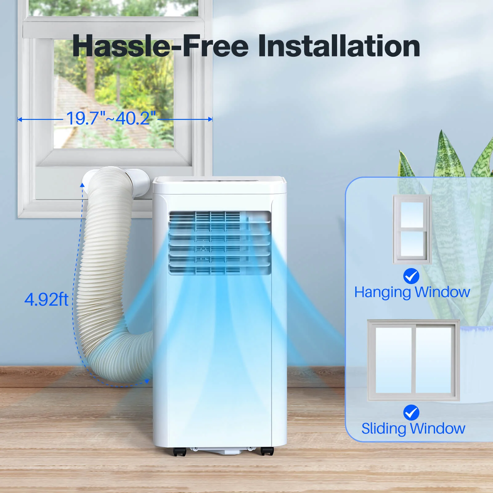 Portable Air Conditioner with Dehumidifier & Fan Modes A5407 - Image 12