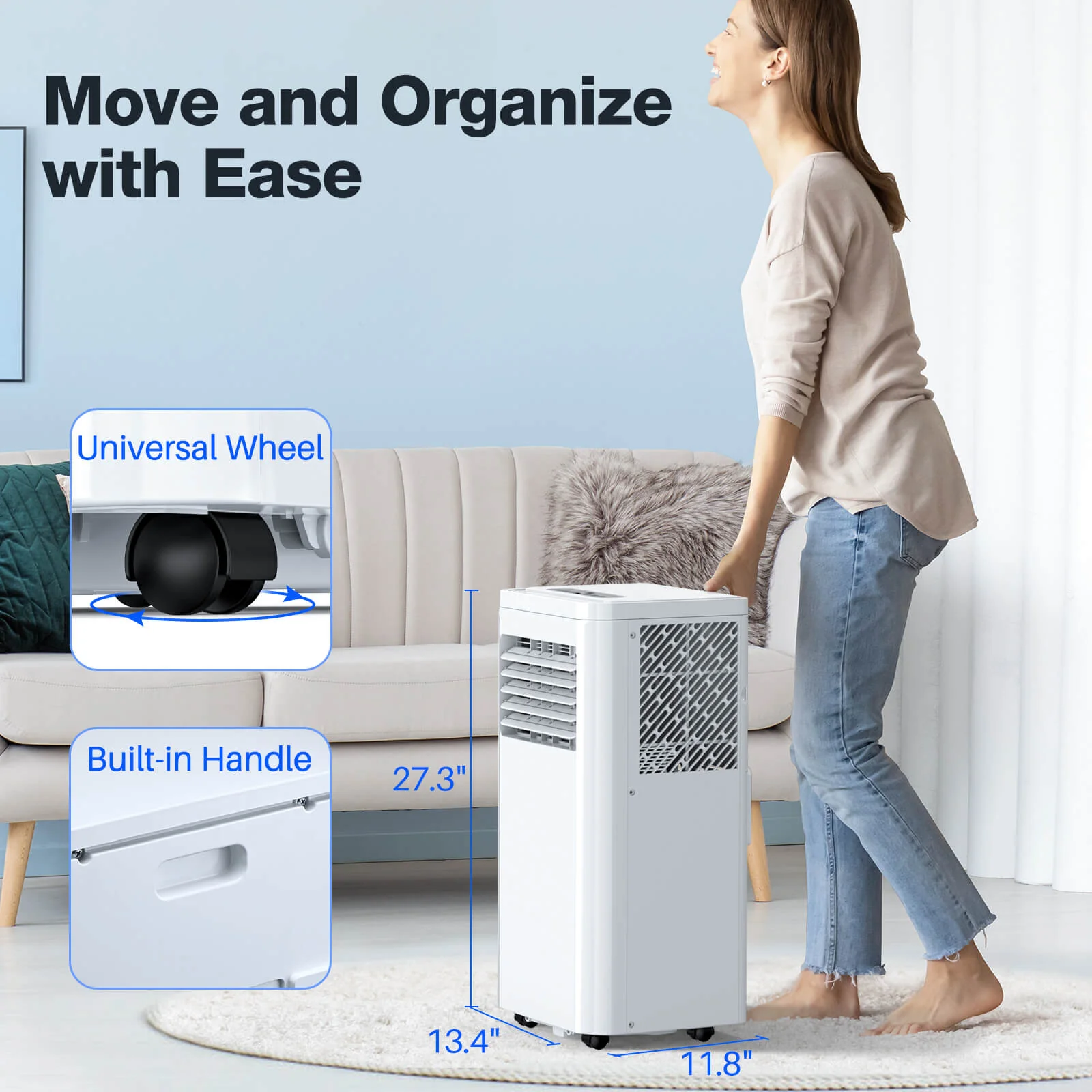 Portable Air Conditioner with Dehumidifier & Fan Modes A5407 - Image 13