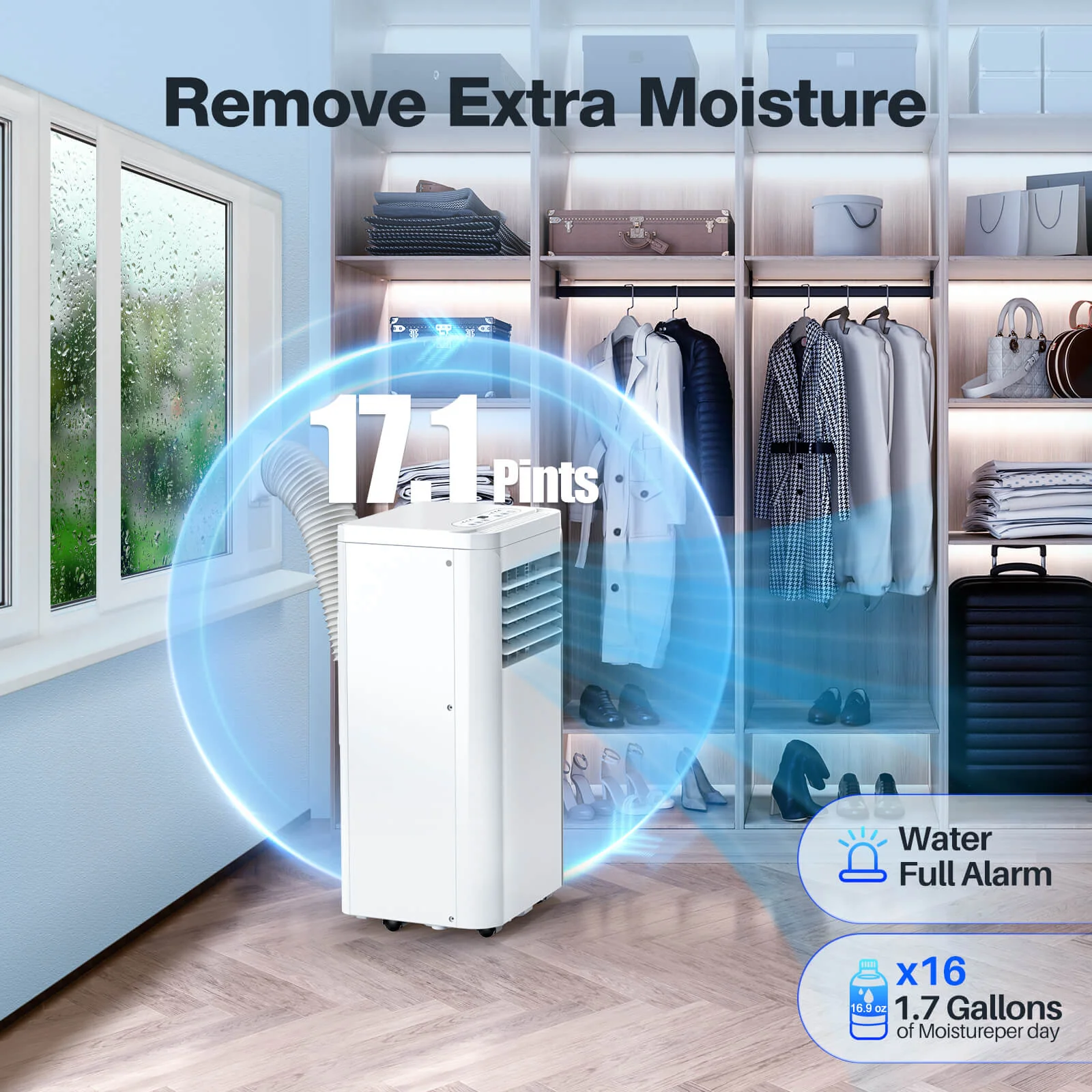 Portable Air Conditioner with Dehumidifier & Fan Modes A5407 - Image 14