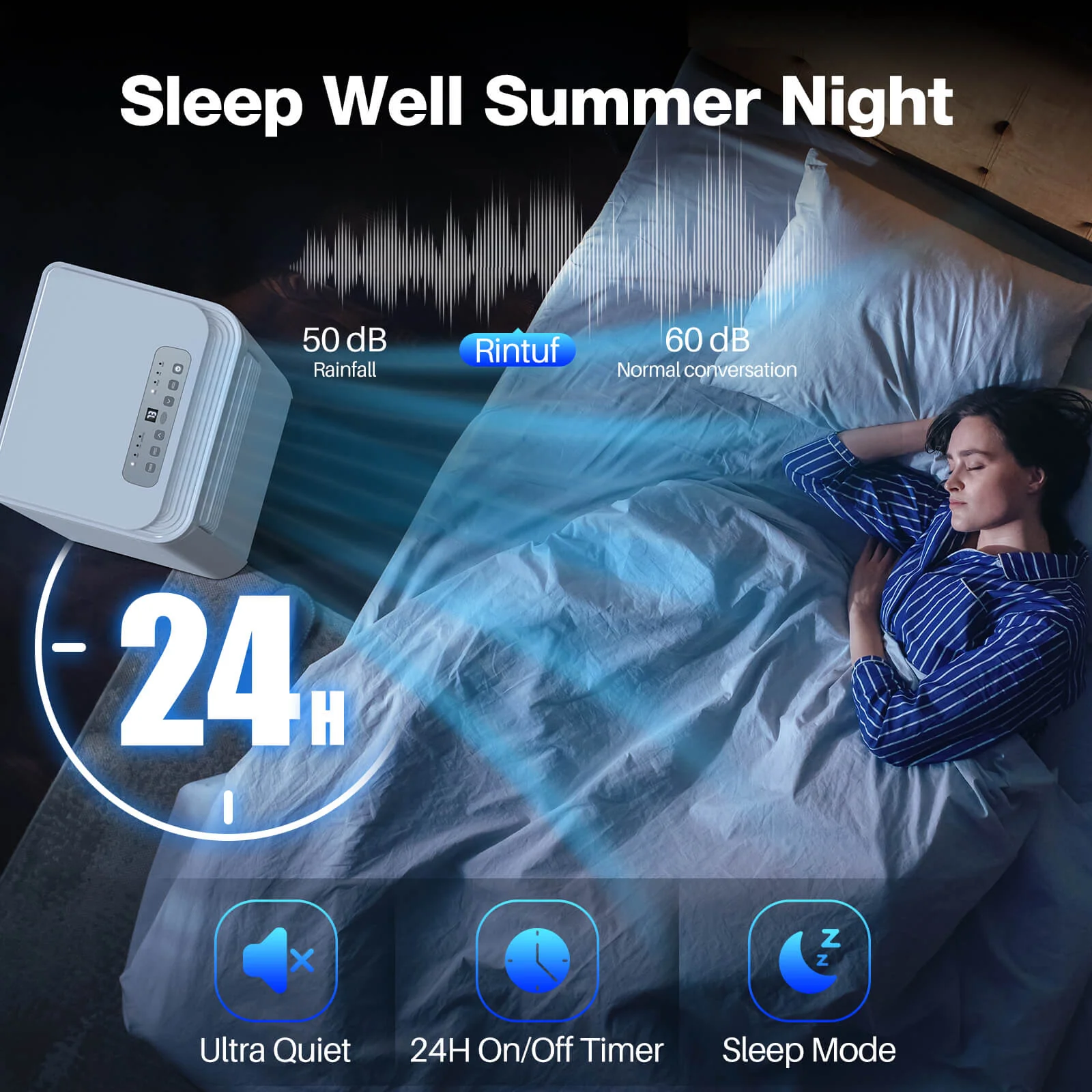 Portable Air Conditioner with Dehumidifier & Fan Modes A5407 - Image 3