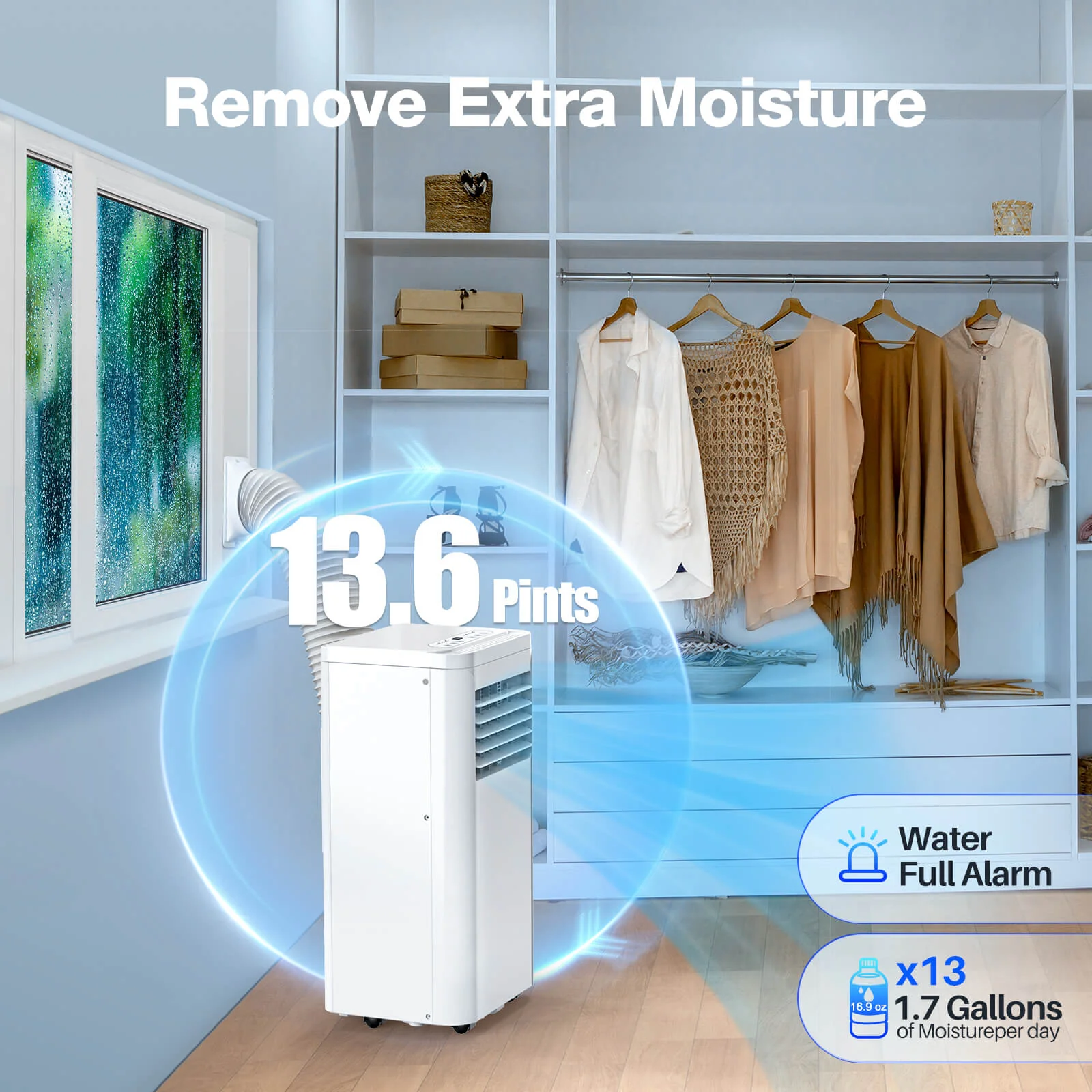Portable Air Conditioner with Dehumidifier & Fan Modes A5407 - Image 6