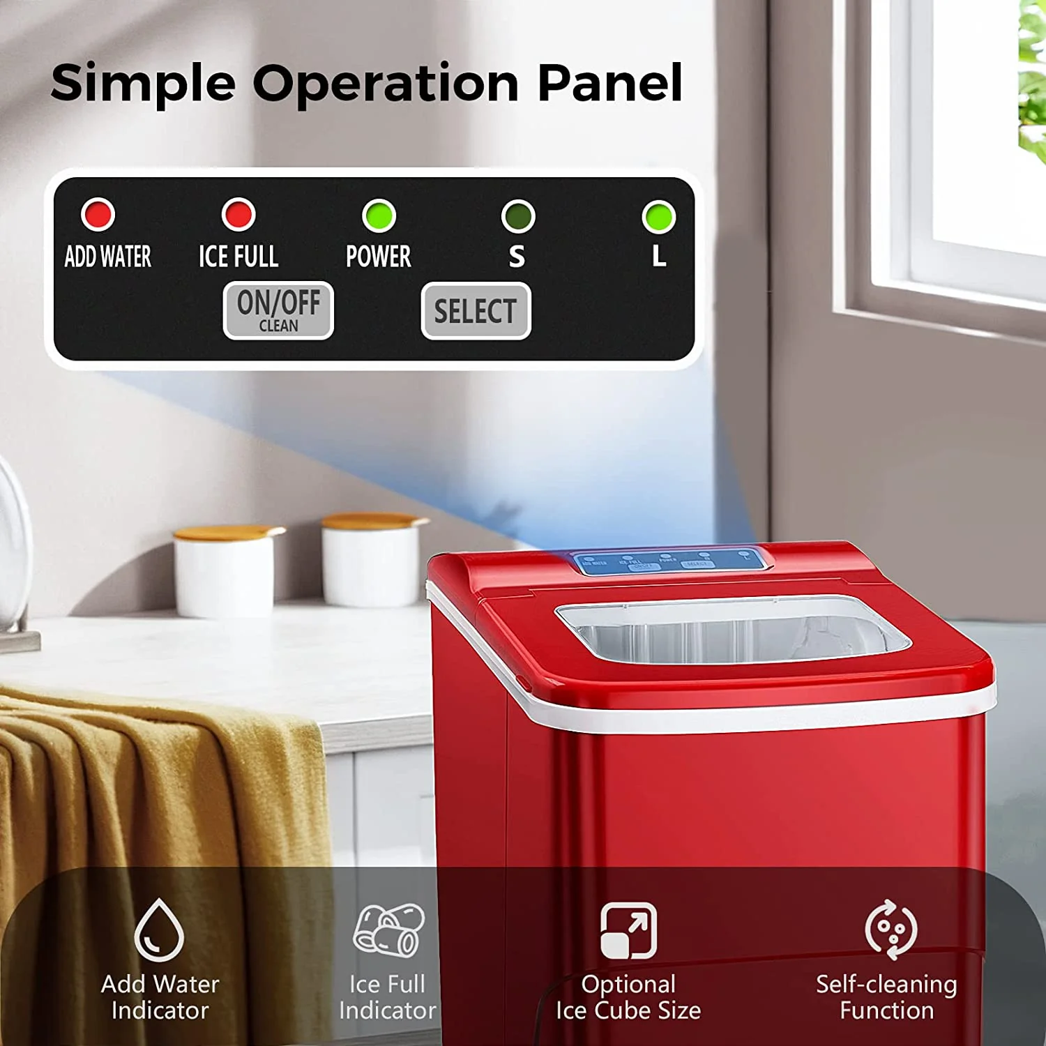 Portable Countertop Ice Maker Machine Z5876 - Image 14