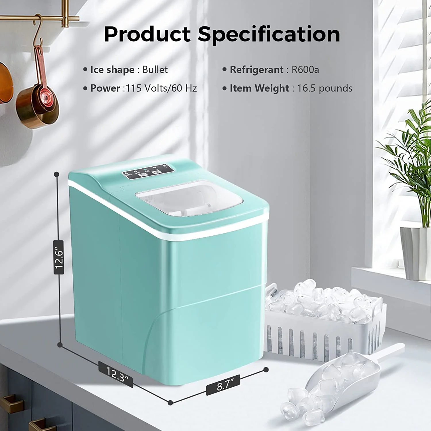 Portable Countertop Ice Maker Machine Z5876 - Image 19