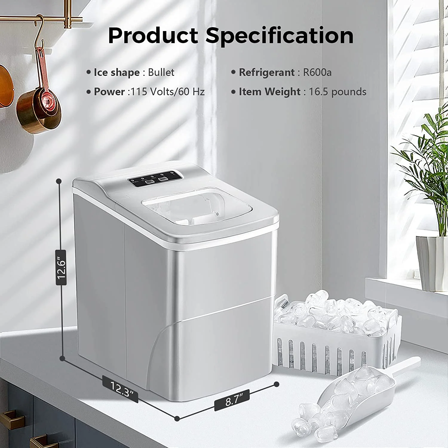 Portable Countertop Ice Maker Machine Z5876 - Image 27