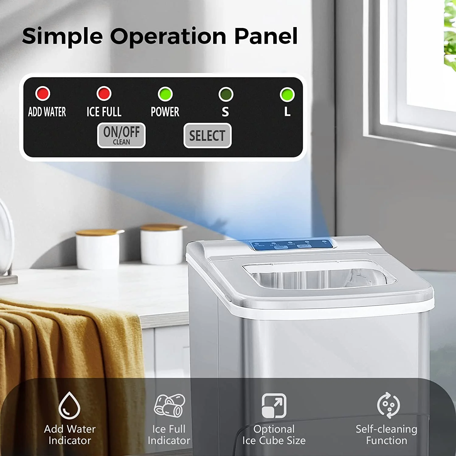 Portable Countertop Ice Maker Machine Z5876 - Image 29