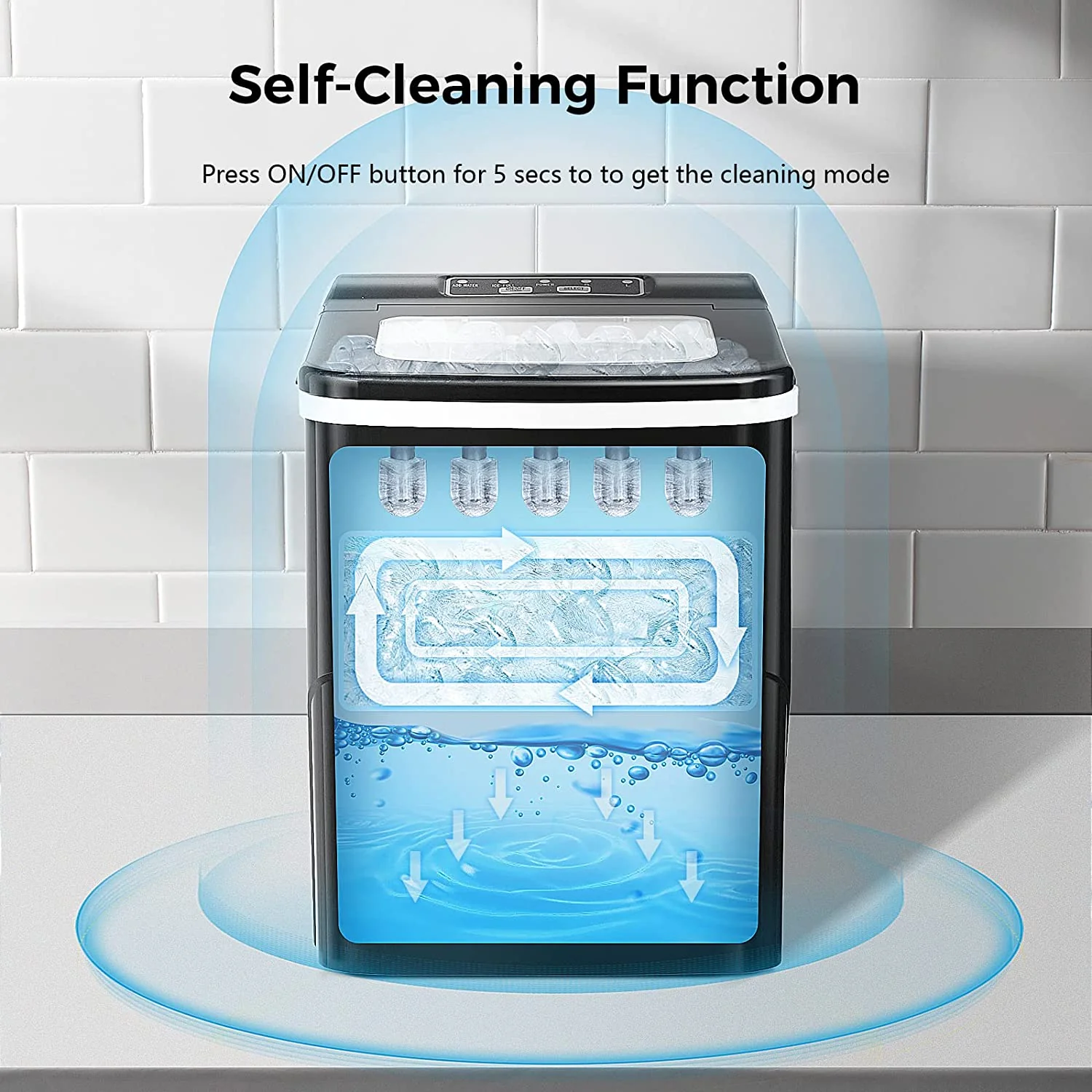 Portable Countertop Ice Maker Machine Z5876 - Image 6