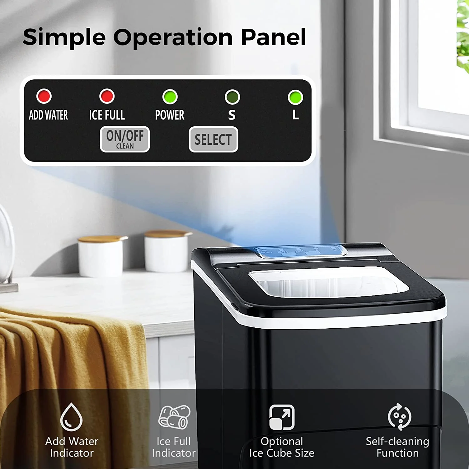 Portable Countertop Ice Maker Machine Z5876 - Image 7