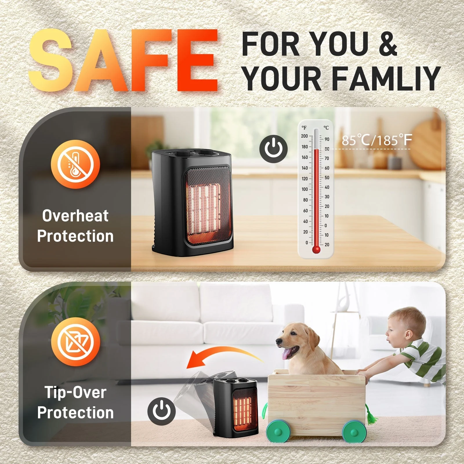 Portable Electric Space Heater 3618 - Image 5