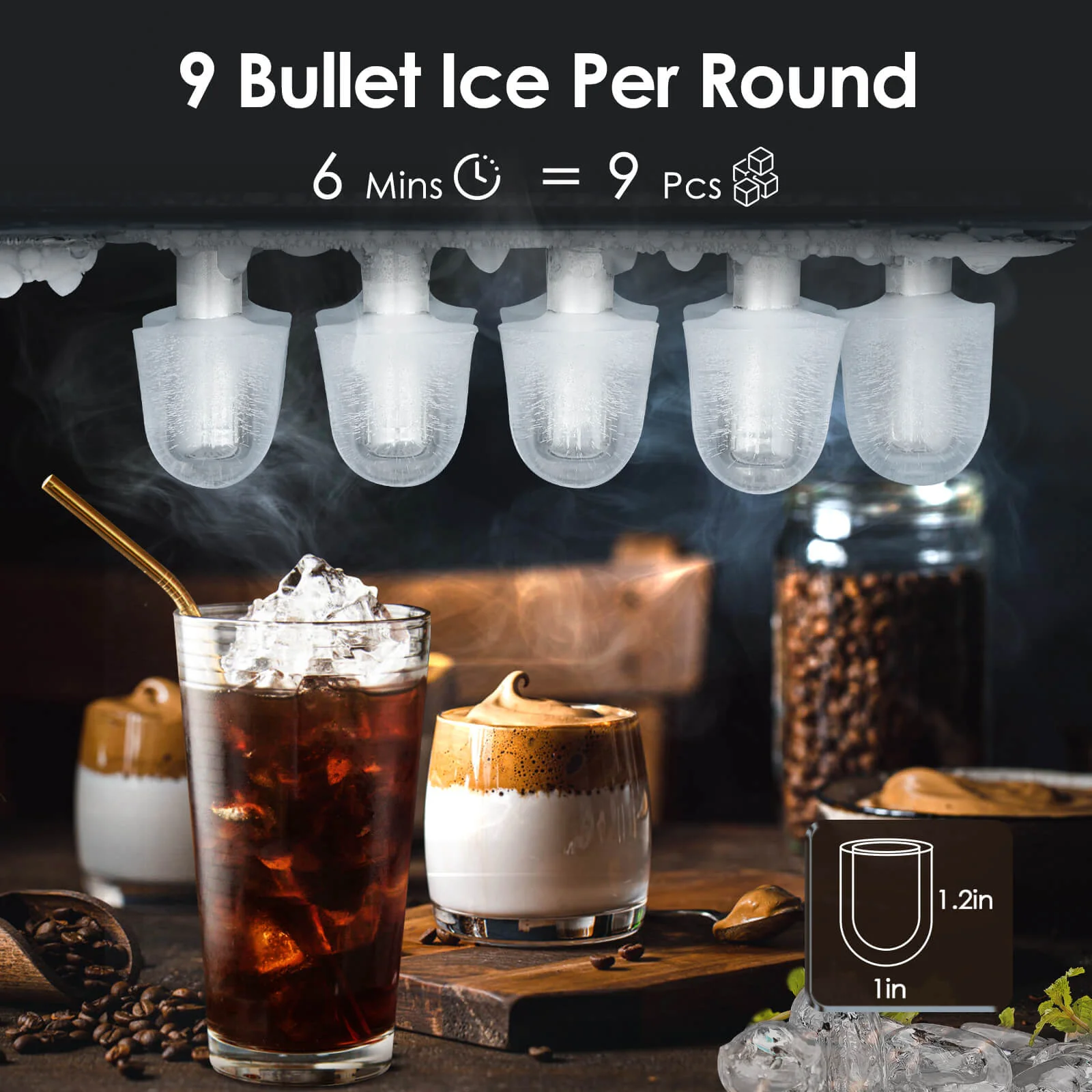 Portable Ice Maker with Handle Z5822H - Image 10