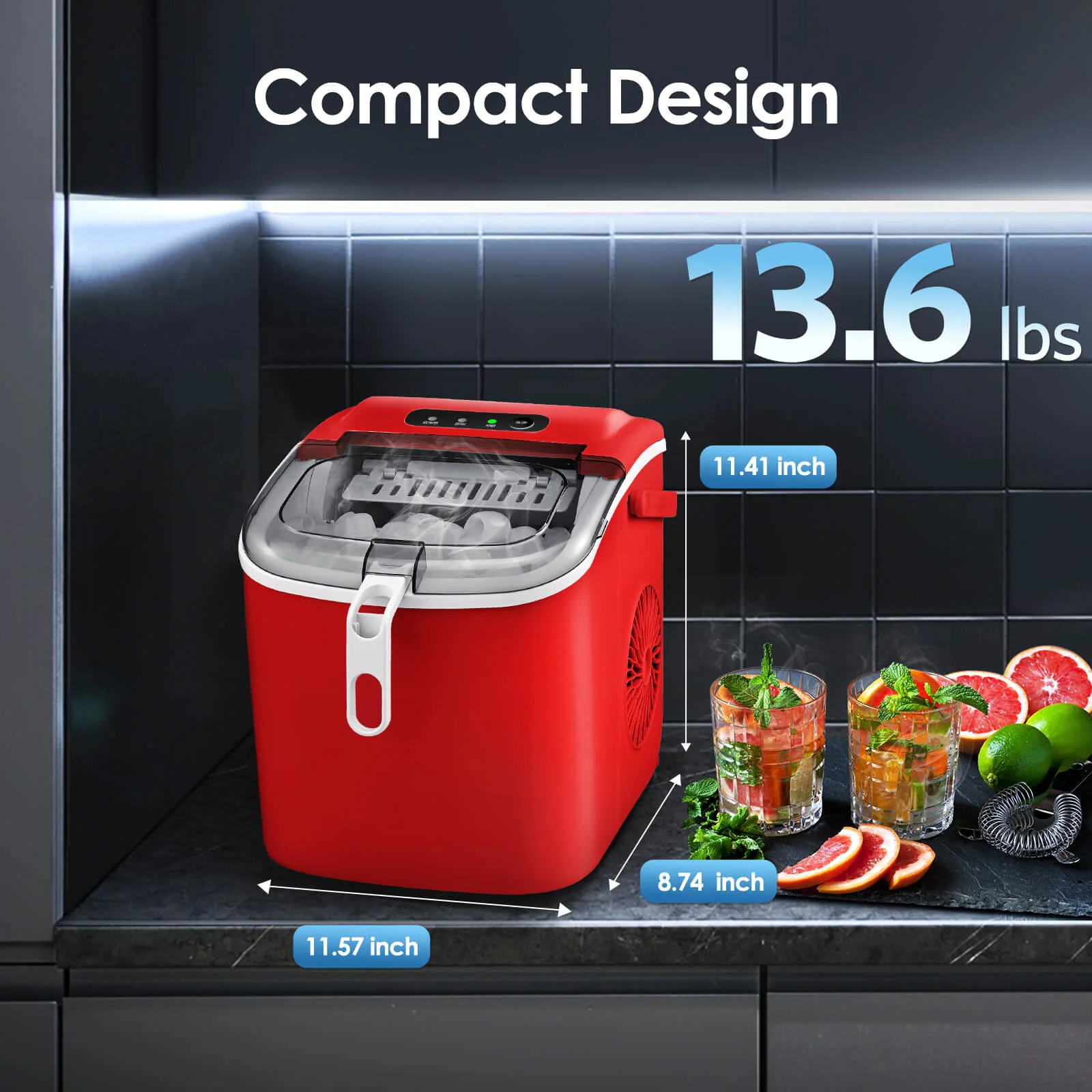Portable Ice Maker with Handle Z5822H - Image 14