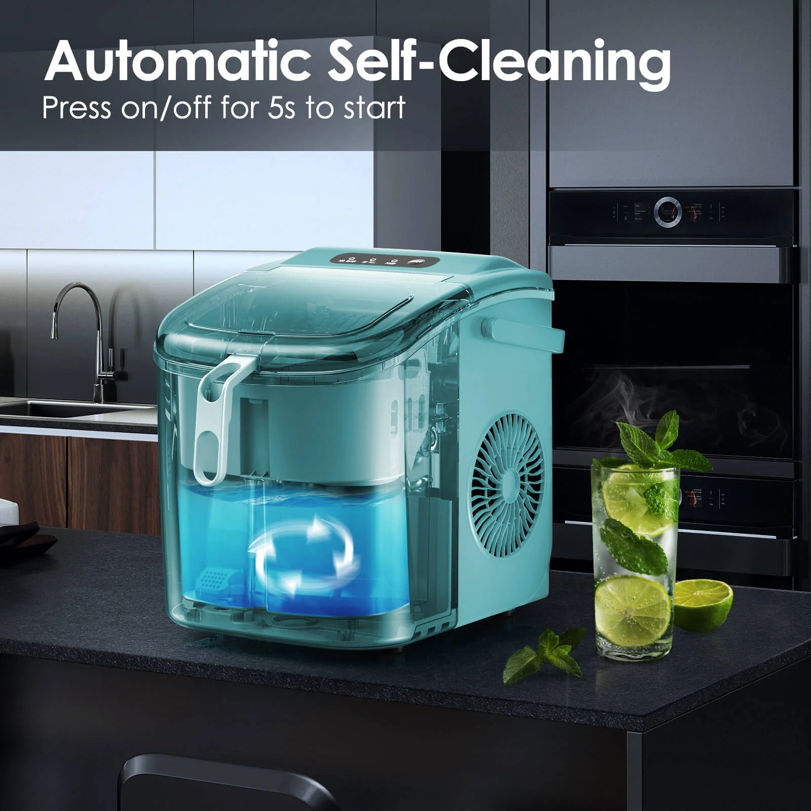 Portable Ice Maker with Handle Z5822H - Image 19