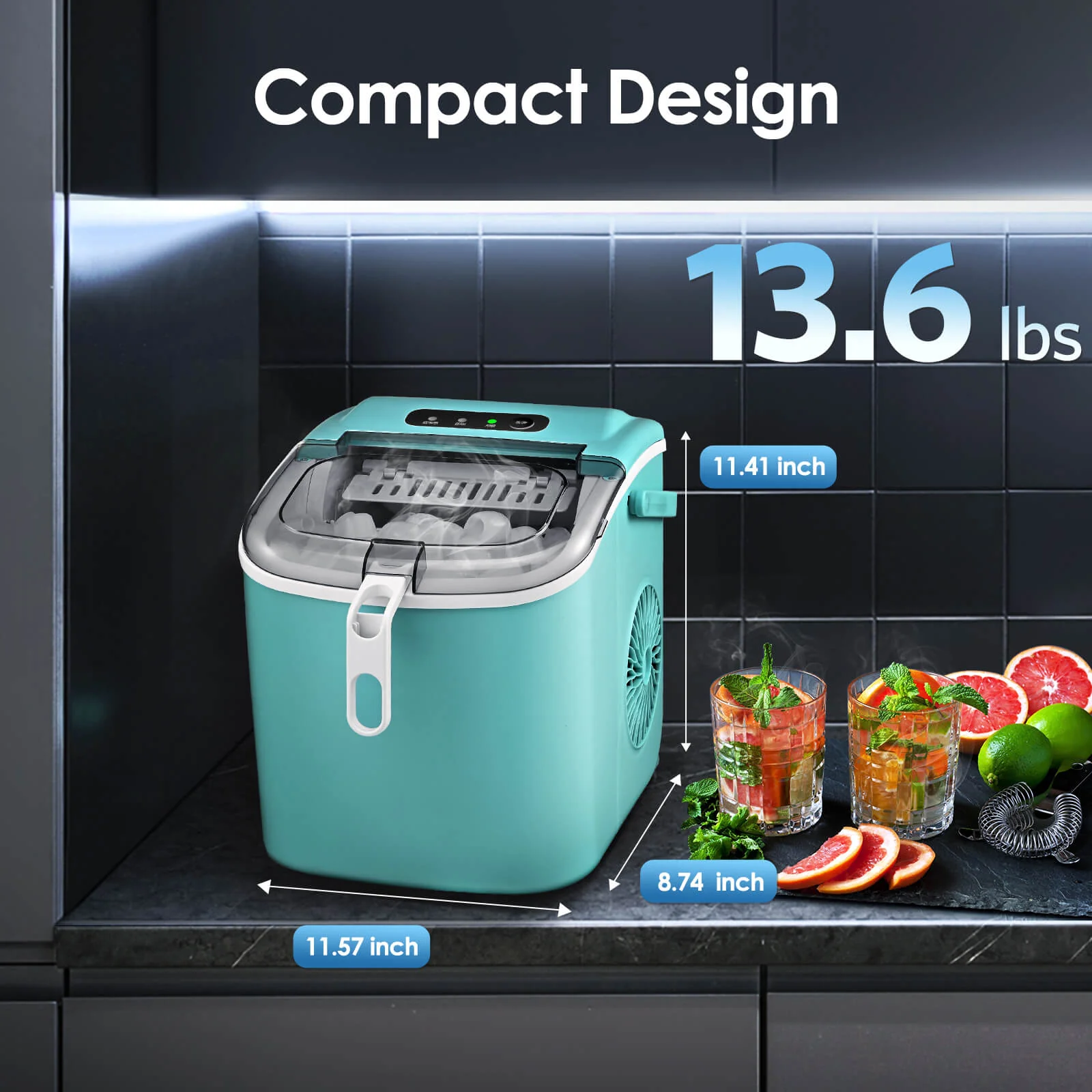 Portable Ice Maker with Handle Z5822H - Image 21