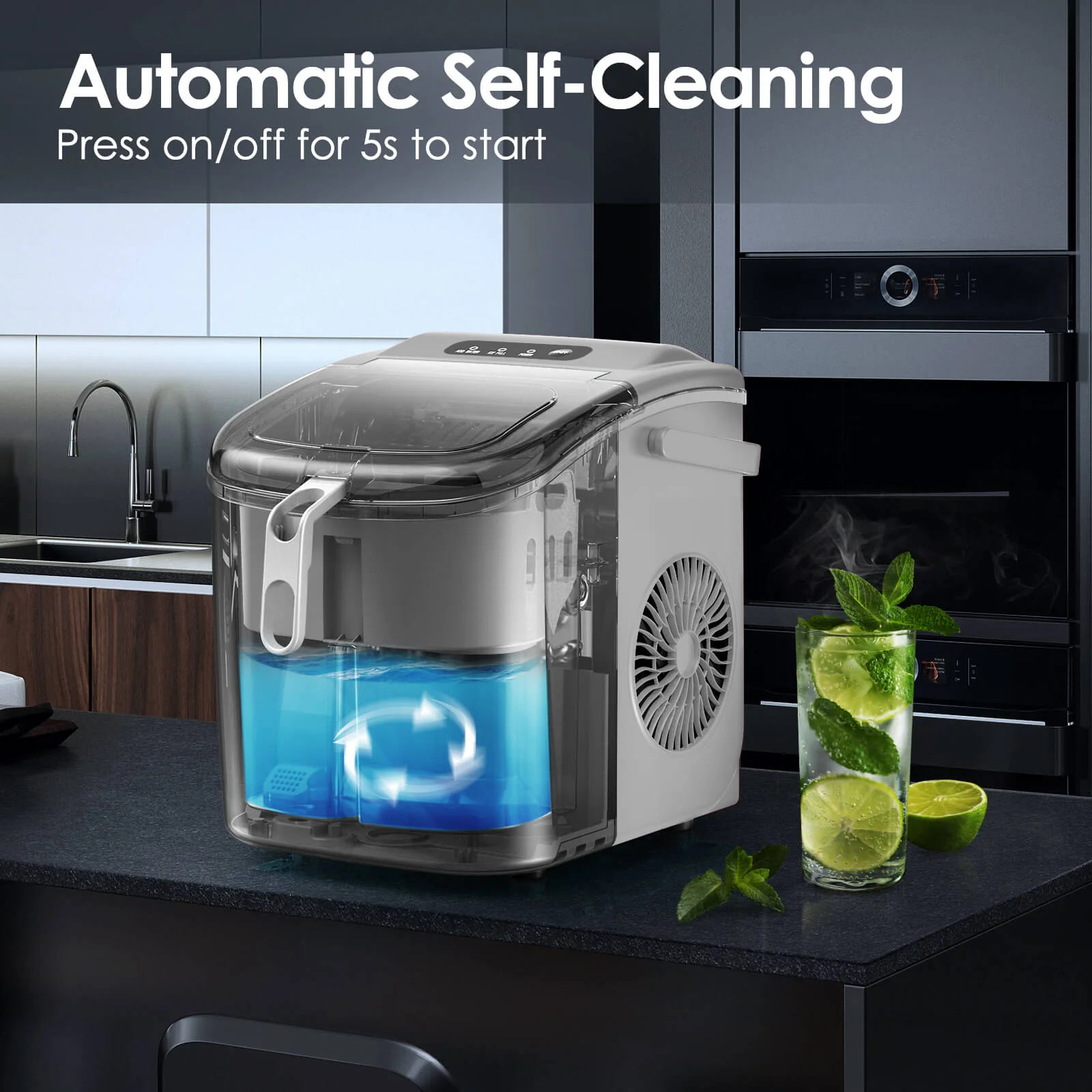 Portable Ice Maker with Handle Z5822H - Image 26