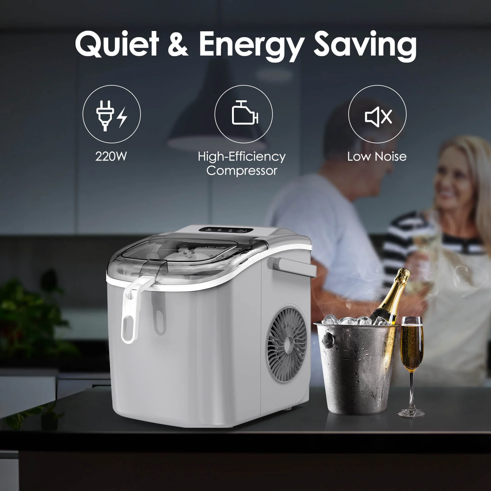 Portable Ice Maker with Handle Z5822H - Image 27