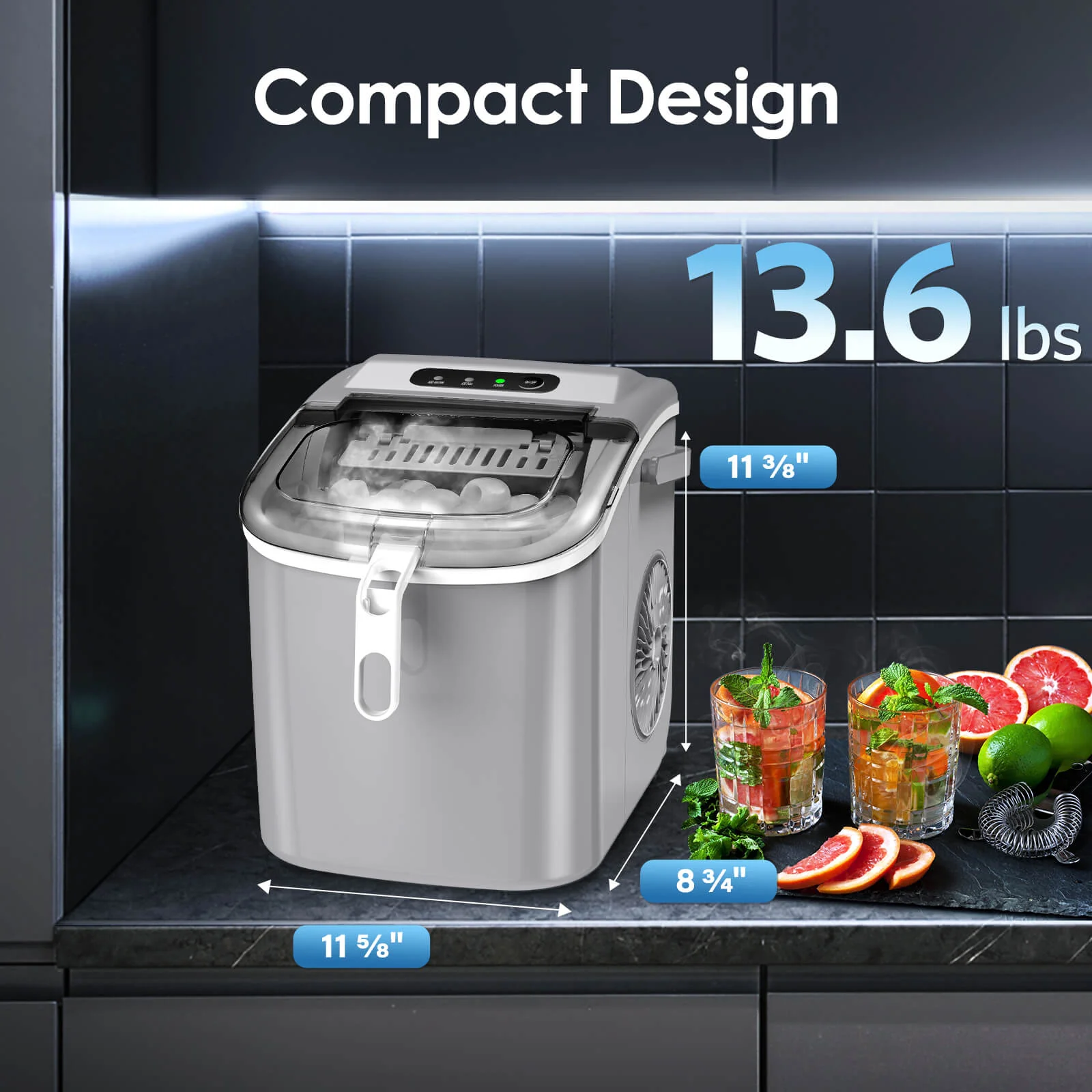Portable Ice Maker with Handle Z5822H - Image 28
