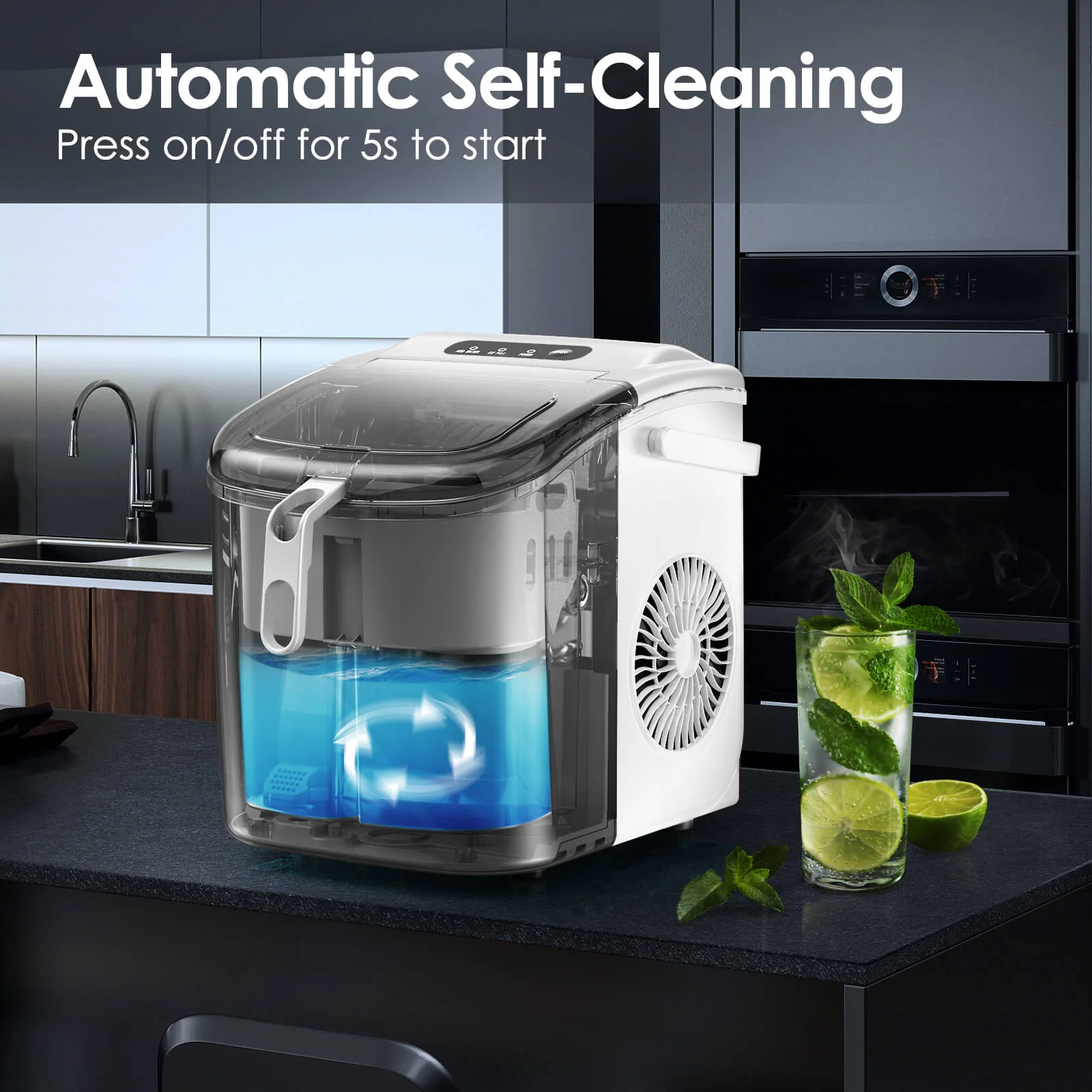 Portable Ice Maker with Handle Z5822H - Image 33