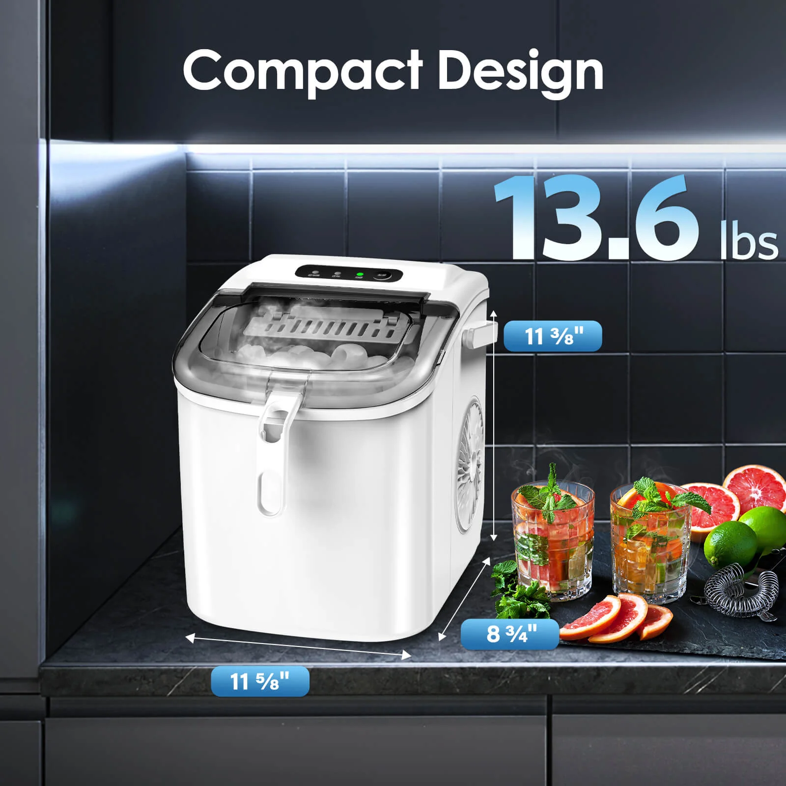 Portable Ice Maker with Handle Z5822H - Image 35
