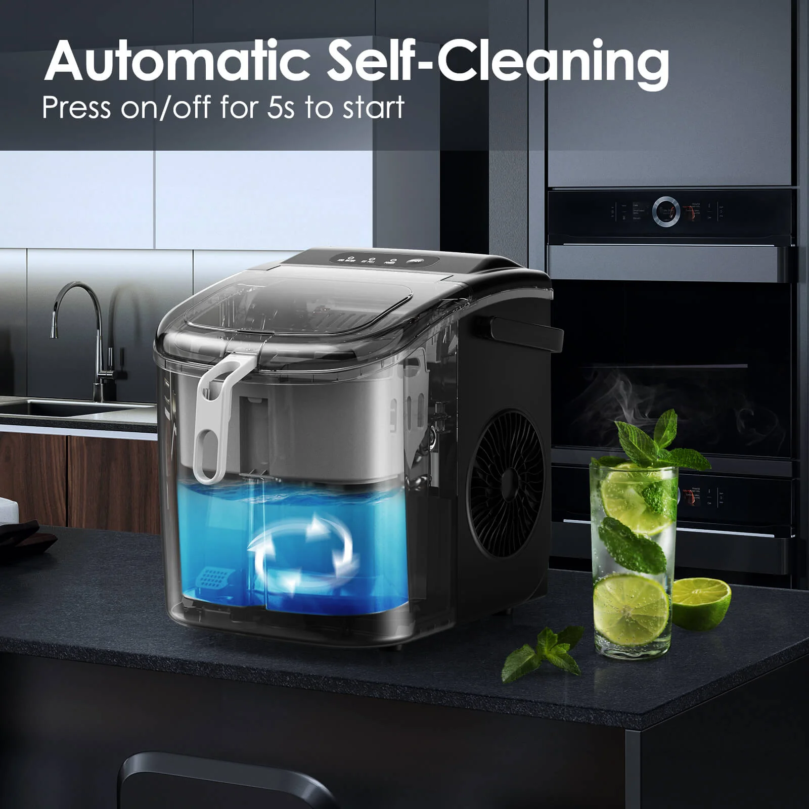 Portable Ice Maker with Handle Z5822H - Image 5