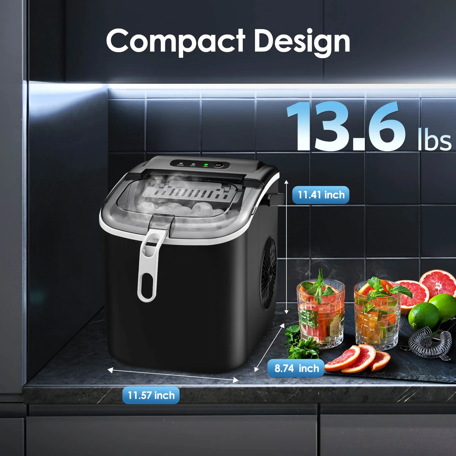 Portable Ice Maker with Handle Z5822H - Image 7