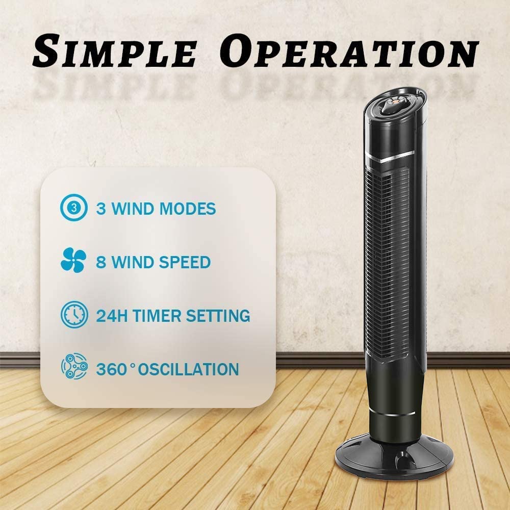 Portable Oscillating Tower Fan - Image 12