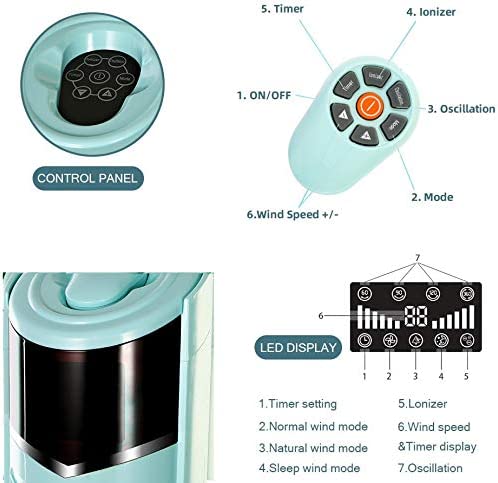 Portable Oscillating Tower Fan - Image 19