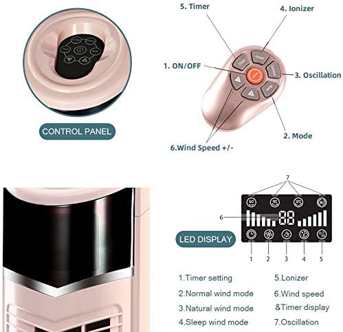 Portable Oscillating Tower Fan - Image 38