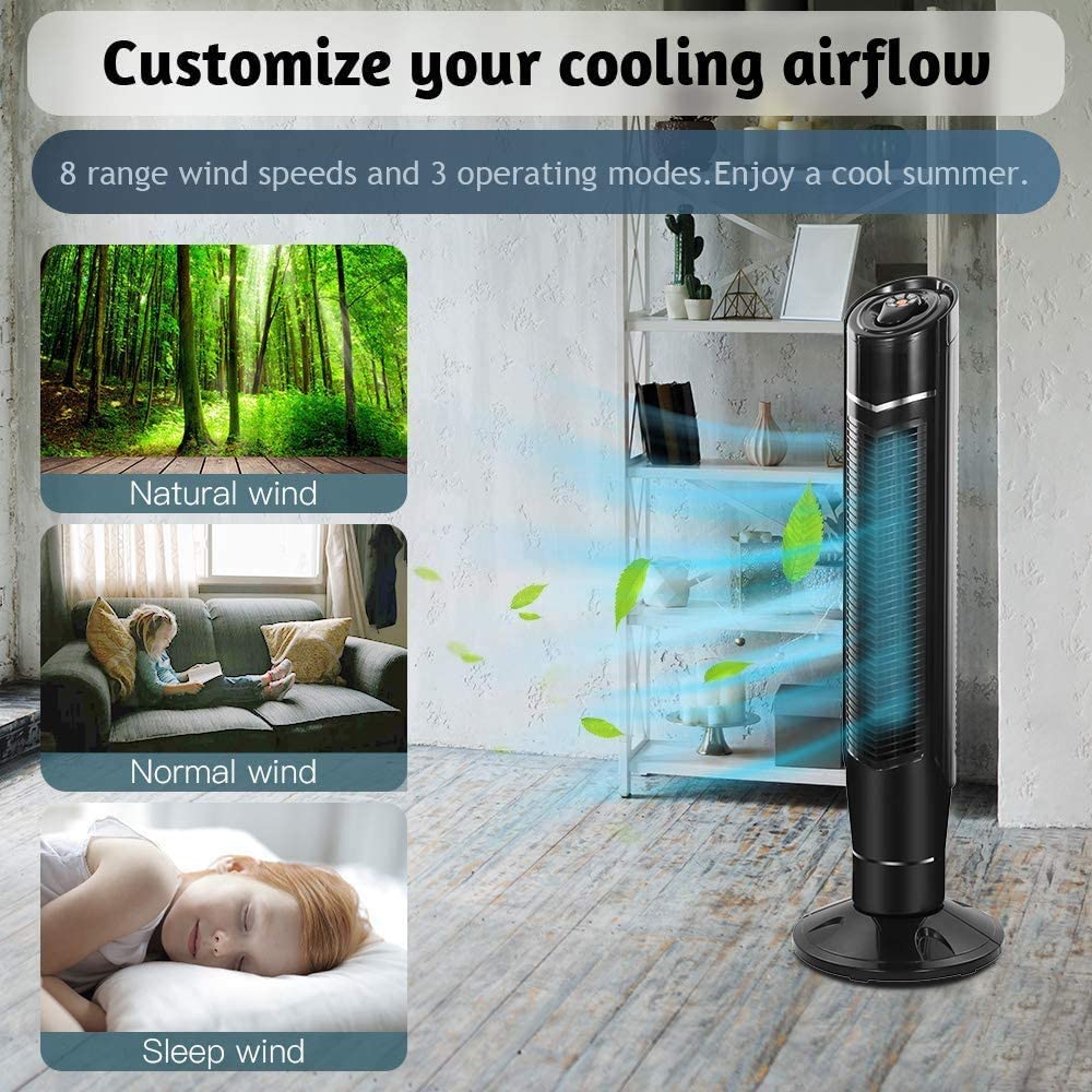 Portable Oscillating Tower Fan - Image 44