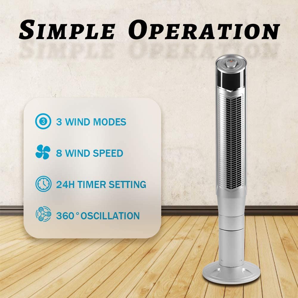 Portable Oscillating Tower Fan - Image 64