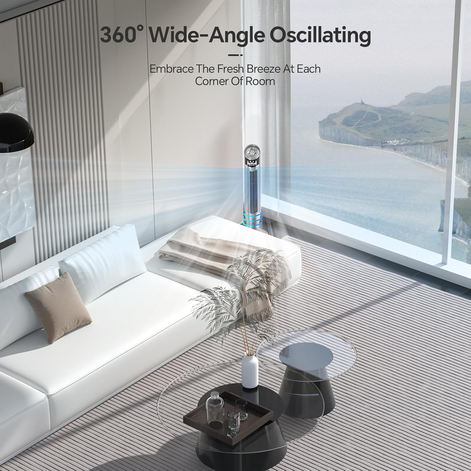 Portable Oscillating Tower Fan - Image 72