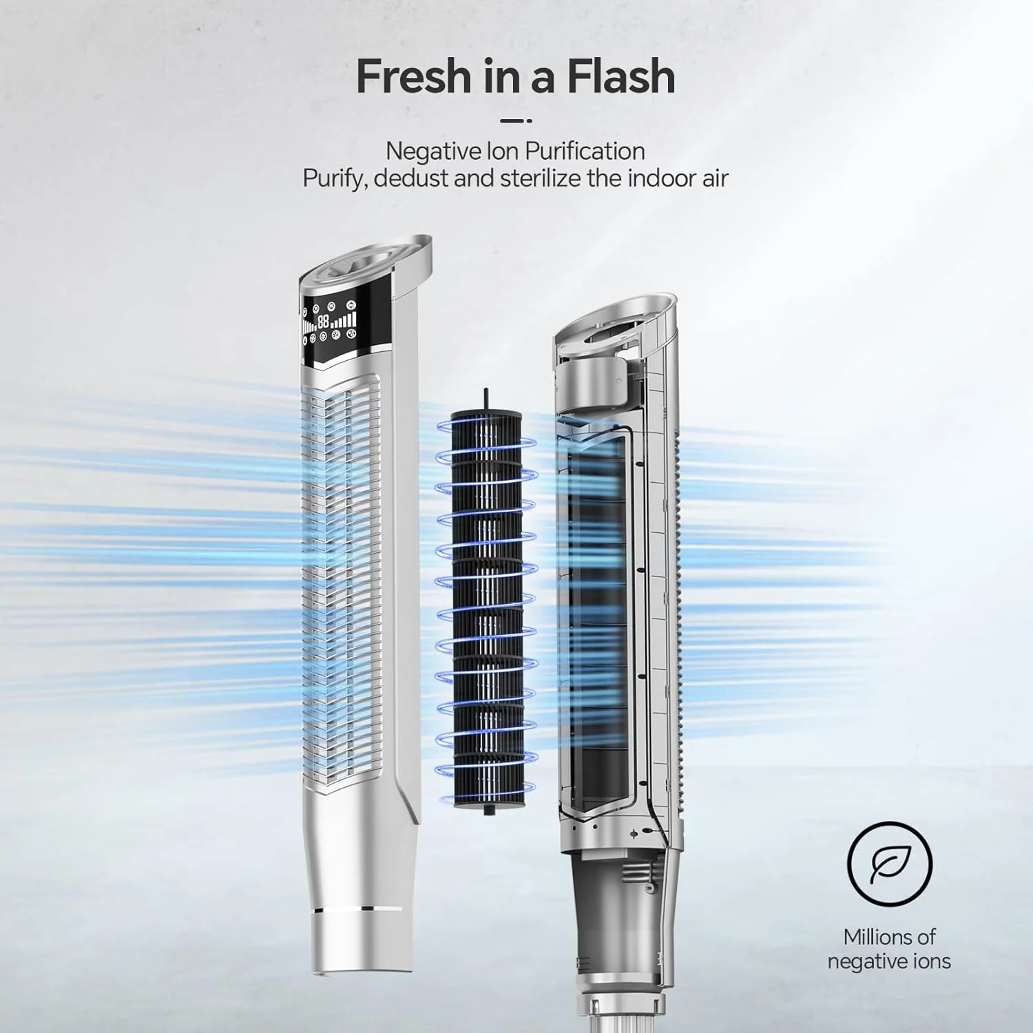 Portable Oscillating Tower Fan - Image 73