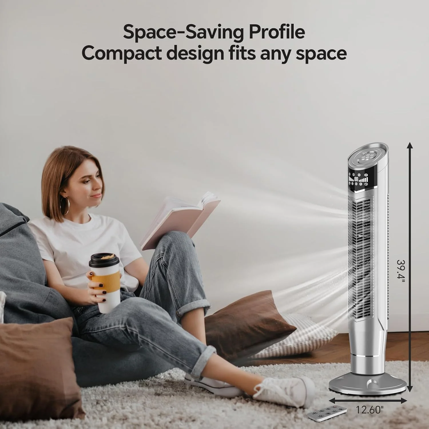 Portable Oscillating Tower Fan - Image 76