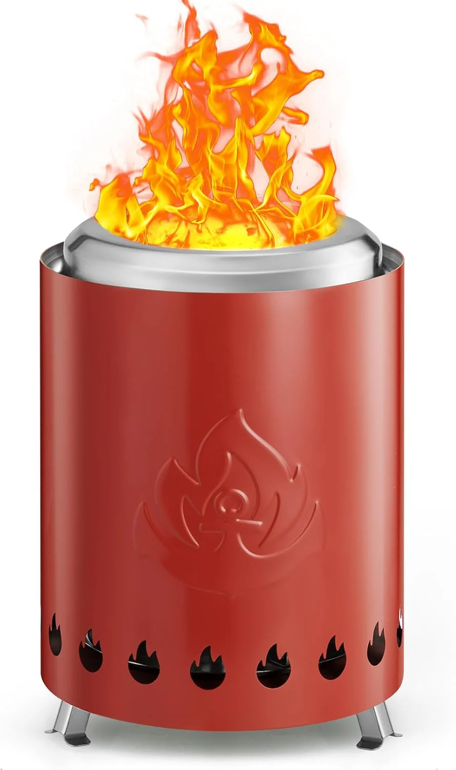 Portable Outdoor Fire Pit with Stand, Low Smoke Burning Tabletop Fire Pit Fuel - Image 8