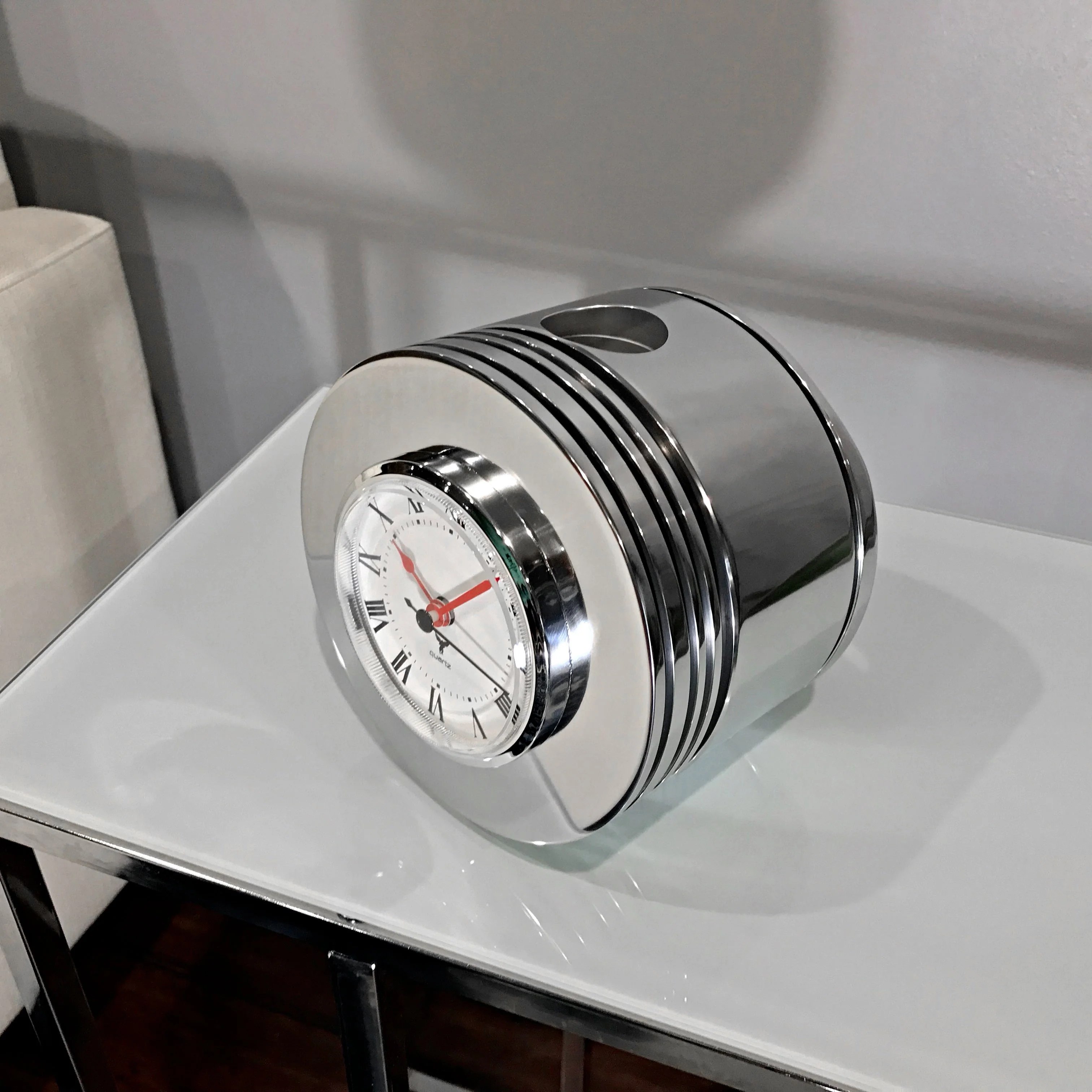 Pratt & Whitney R-2800 F4U Corsair Fighter Airplane Radial Engine Chrome Piston Clock - Image 2