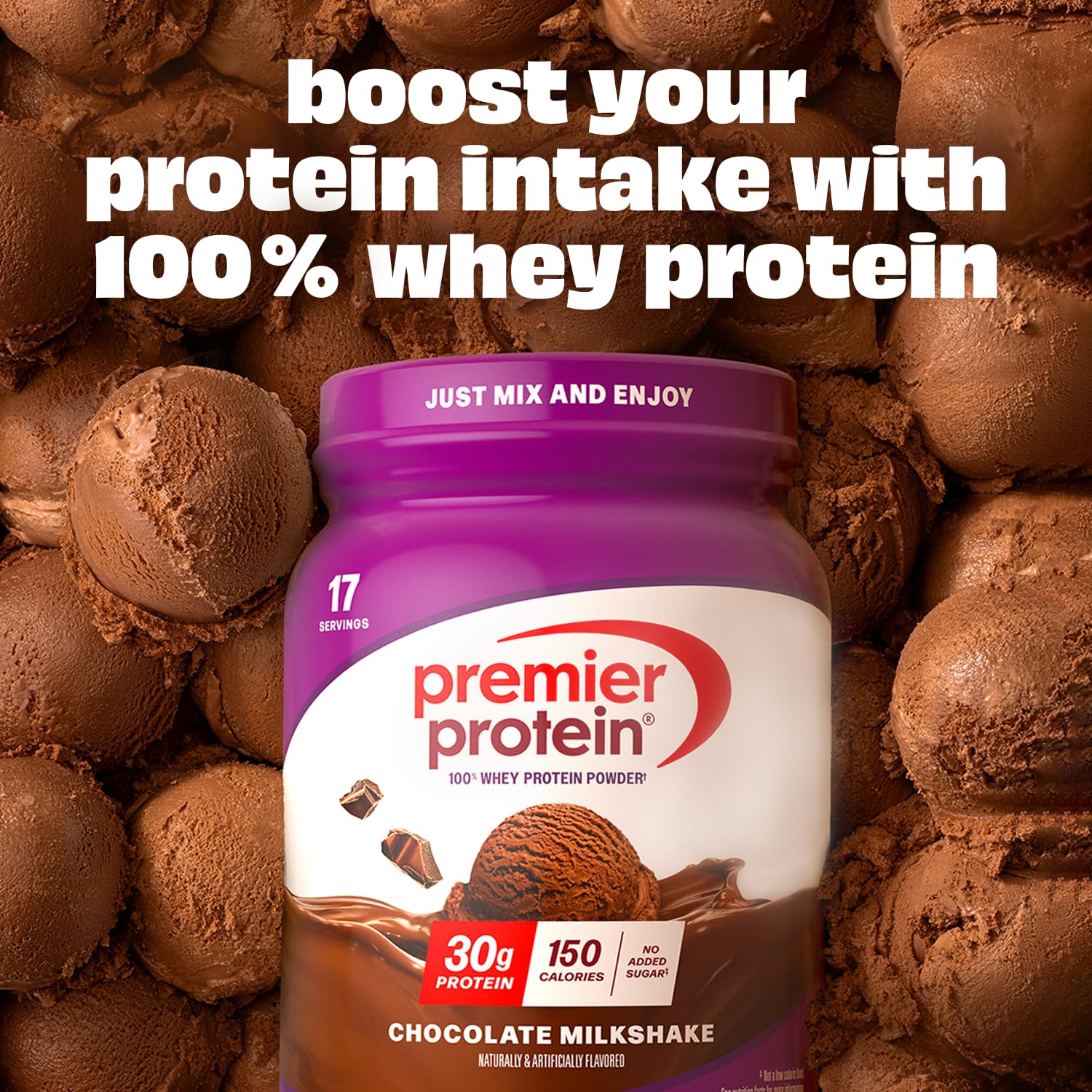 Premier Protein Powder, Chocolate Milkshake, 30g Protein, No Added Sugar, 100% Whey Protein, Keto Friendly, Soy & Gluten Free, 24.5 oz, 17 Servings (Packaging May Vary) - Image 6