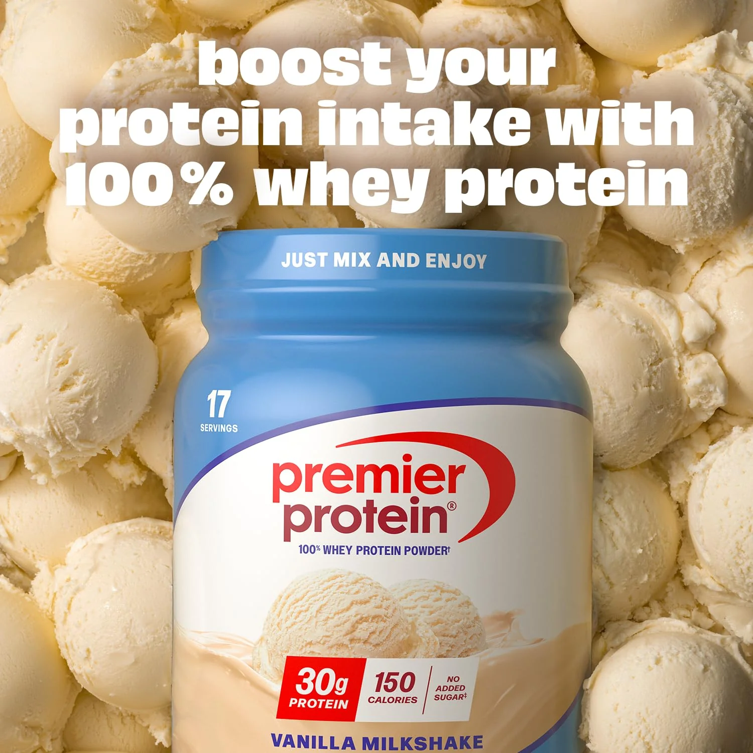 Premier Protein Powder, Vanilla Milkshake, 30g Protein, 1g Sugar, 100% Whey Protein, Keto Friendly, No Soy, Gluten Free, 23.3 oz, 17 Servings (Packaging May Vary) - Image 6