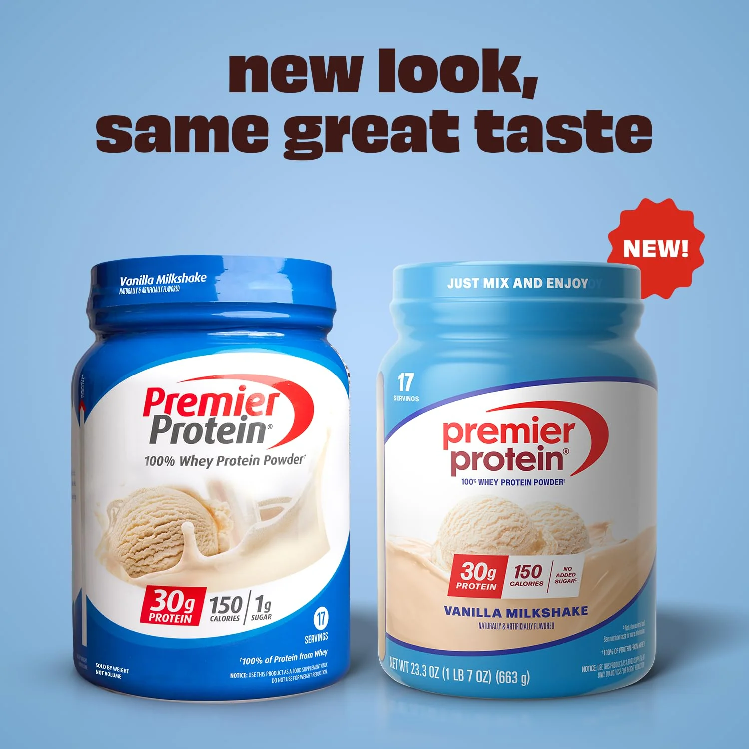 Premier Protein Powder, Vanilla Milkshake, 30g Protein, 1g Sugar, 100% Whey Protein, Keto Friendly, No Soy, Gluten Free, 23.3 oz, 17 Servings (Packaging May Vary) - Image 7