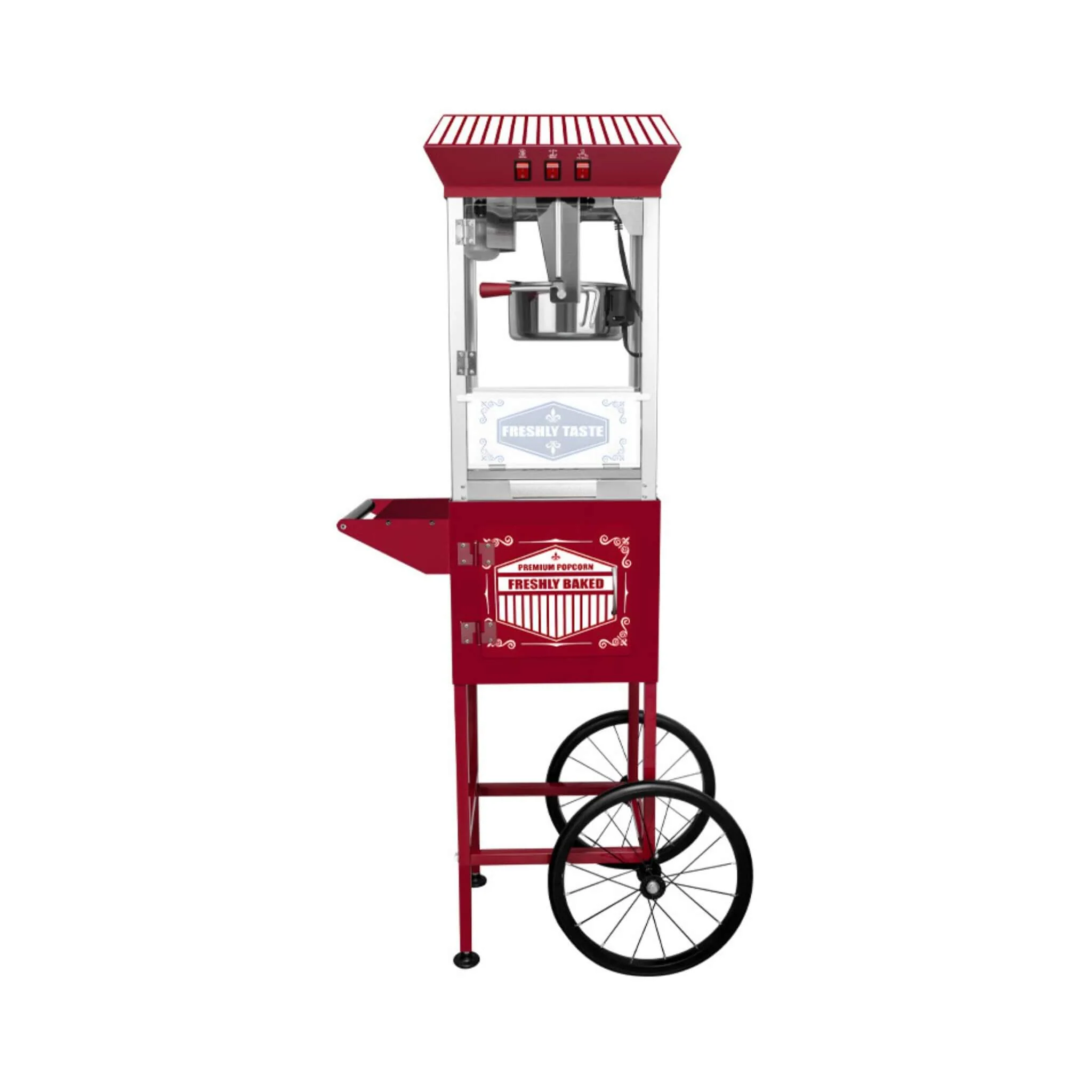 Premium 12-Ounce Movie Theater-Style Popcorn Machine With Cart (SAK84156) - Image 5