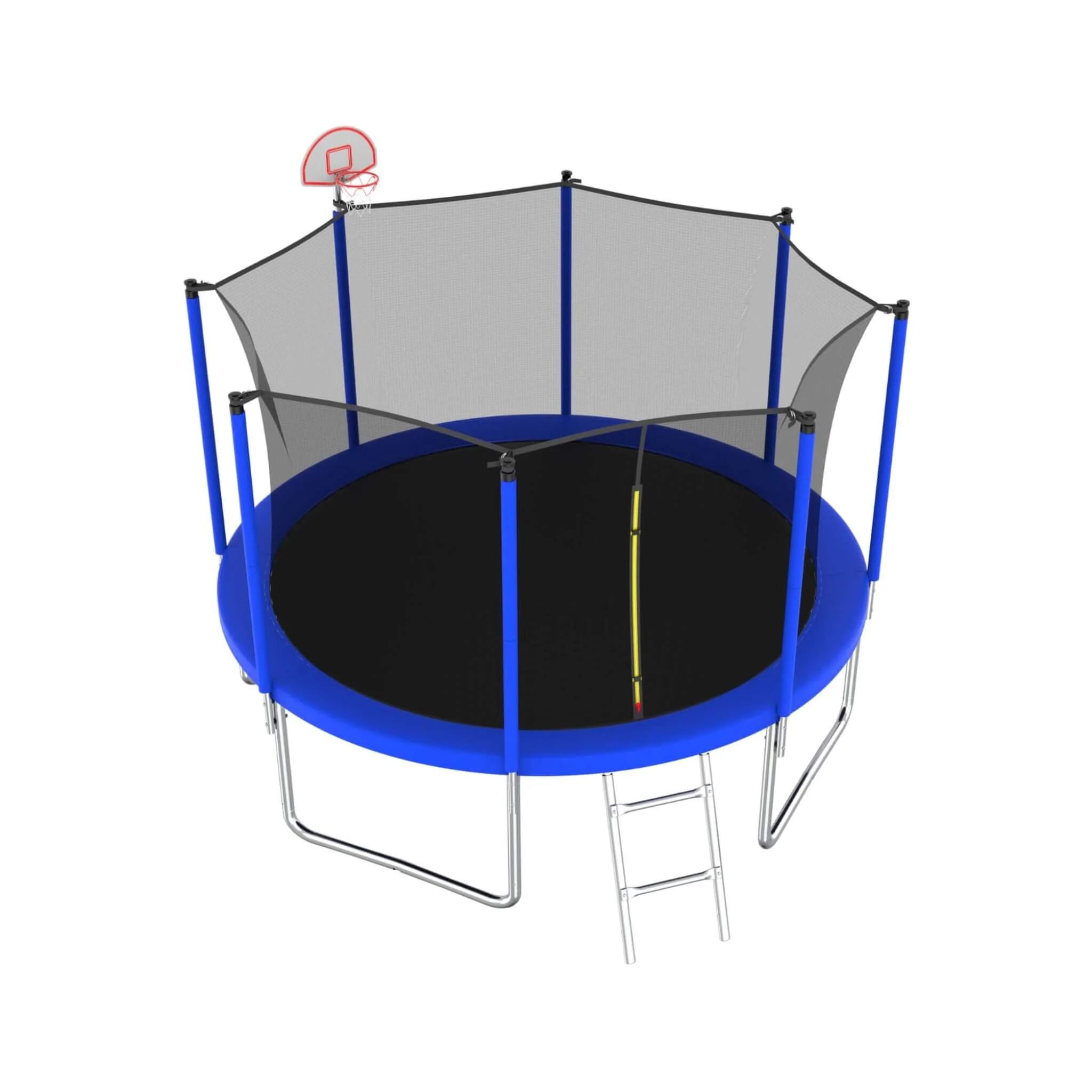 Premium 12FT Outdoor Backyard Trampoline For Kids And Adults With Basketball Hoop And Safety Enclosure (SAK15723) - Image 3
