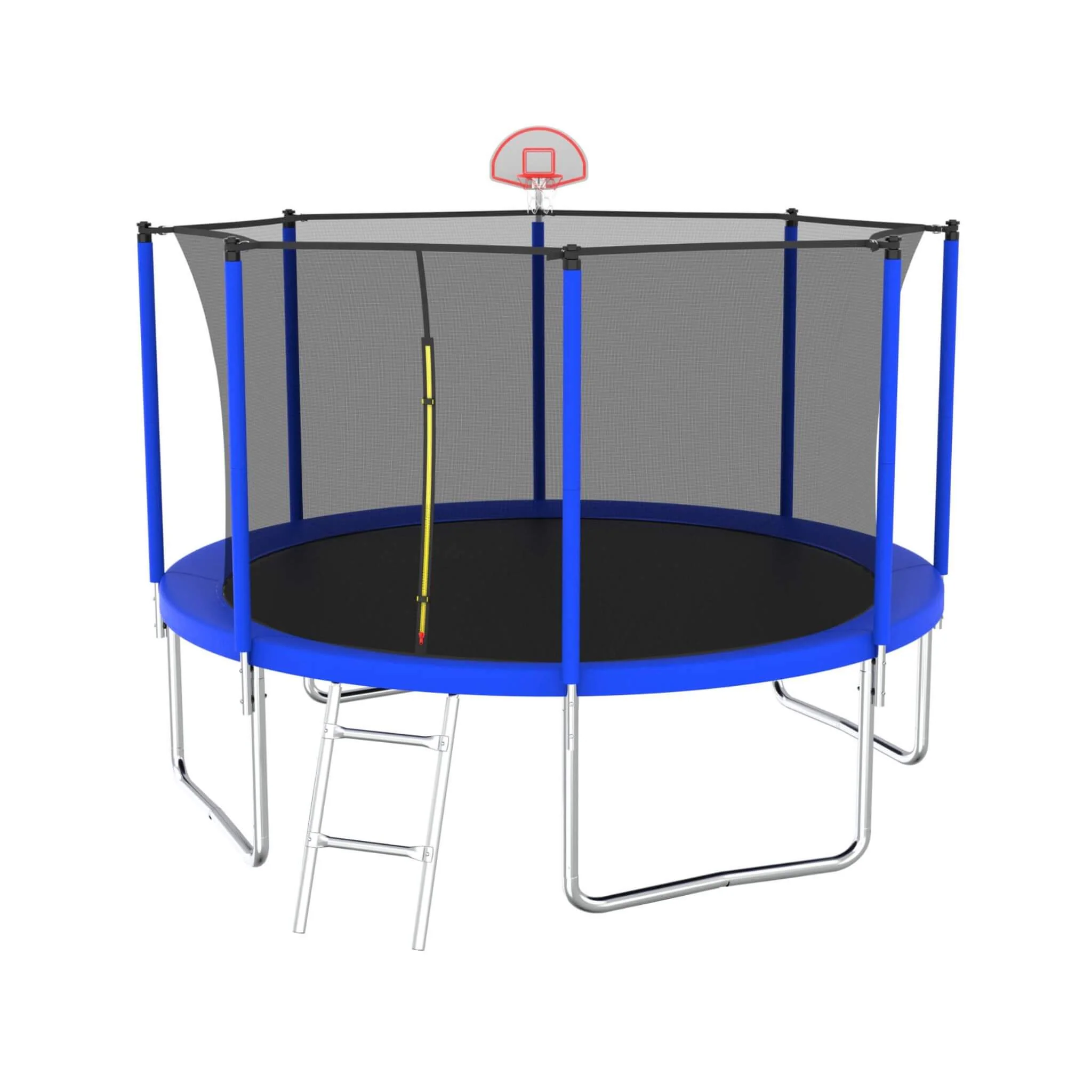 Premium 12FT Outdoor Backyard Trampoline For Kids And Adults With Basketball Hoop And Safety Enclosure (SAK15723) - Image 5