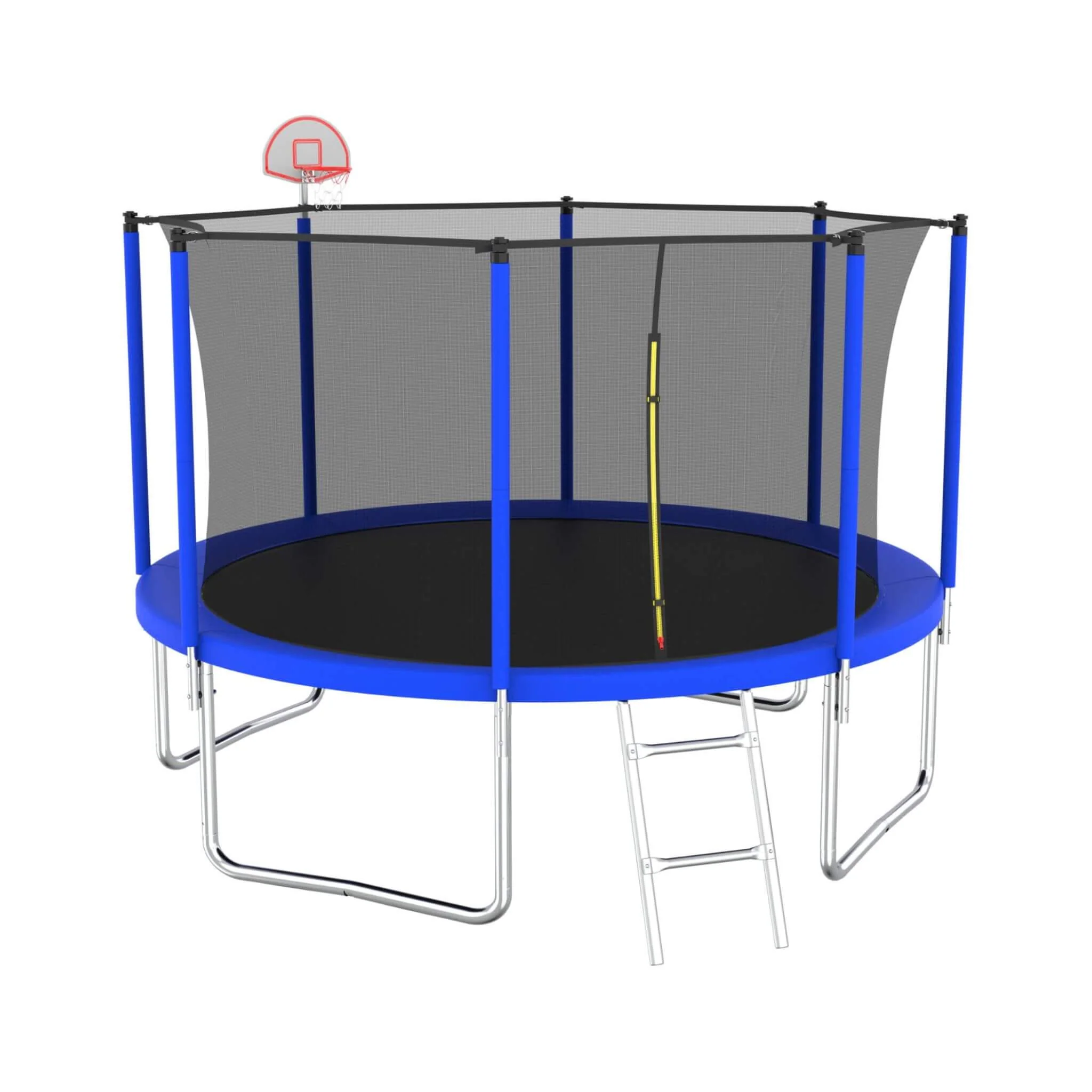 Premium 12FT Outdoor Backyard Trampoline For Kids And Adults With Basketball Hoop And Safety Enclosure (SAK15723) - Image 7