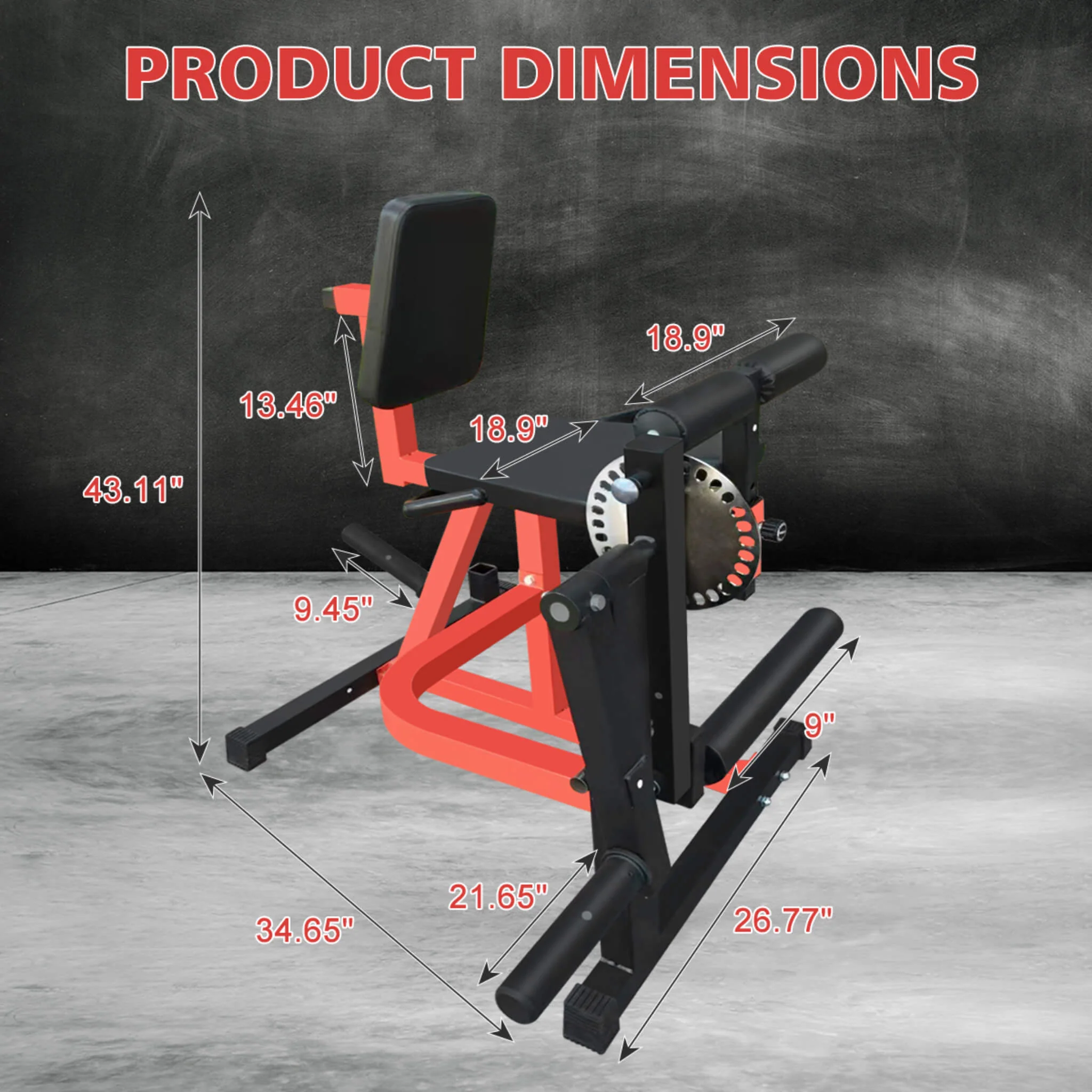 Premium 3-In-1 Multi-Functional Adjustable Leg Extension And Curl Machine For Lower Body Workouts (SAK21427) - Image 4