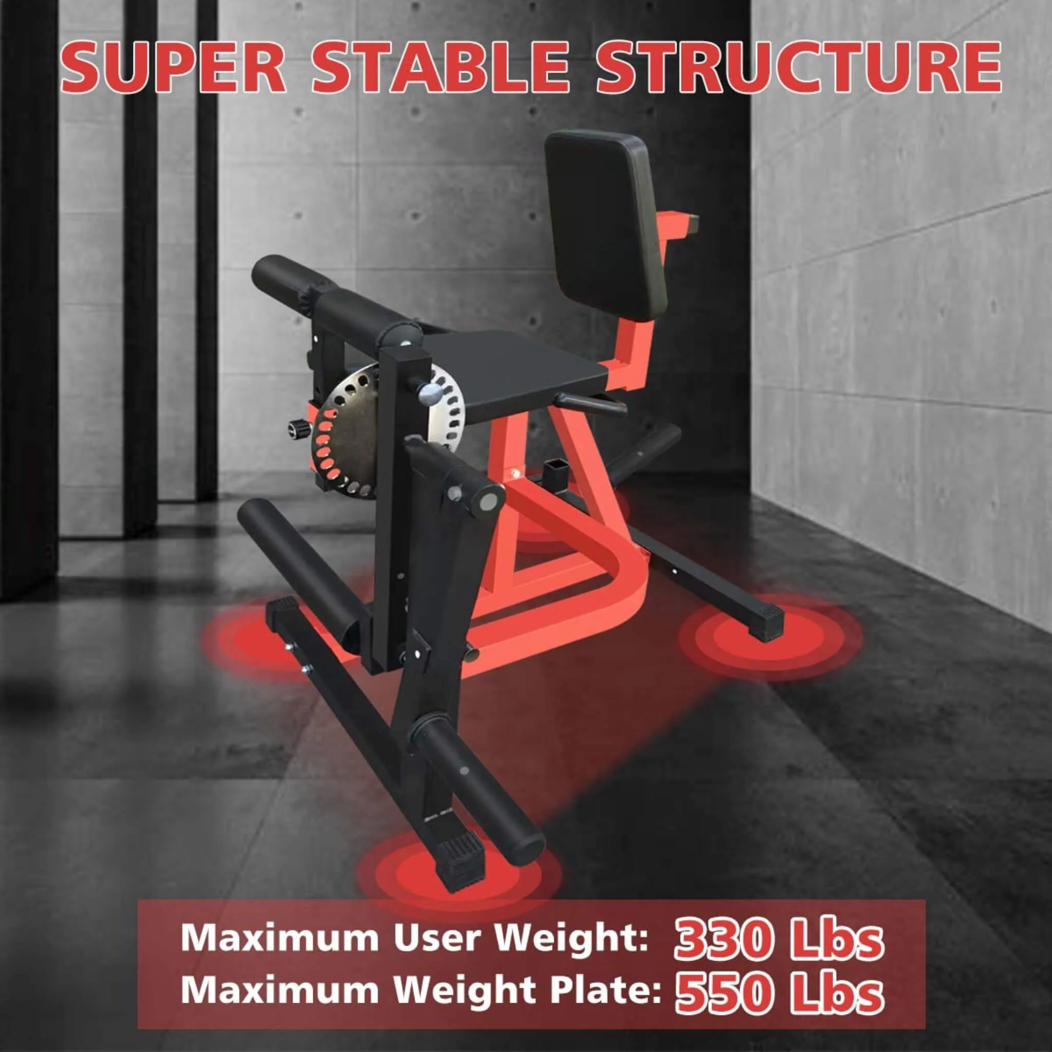 Premium 3-In-1 Multi-Functional Adjustable Leg Extension And Curl Machine For Lower Body Workouts (SAK21427) - Image 5