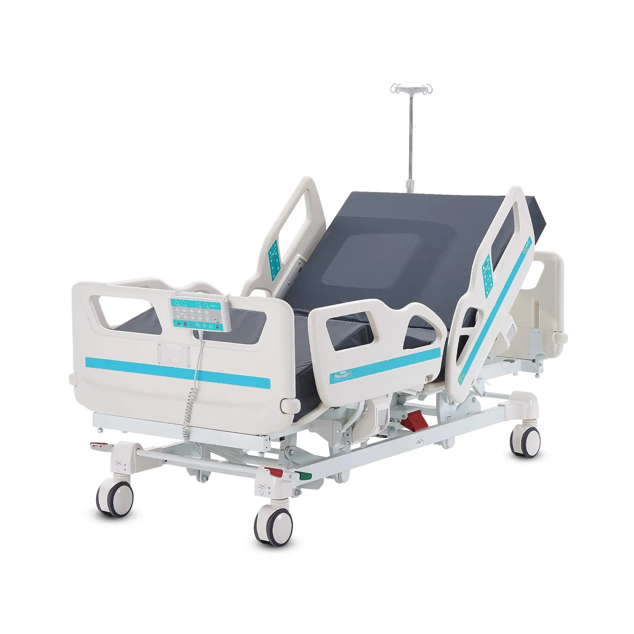 Premium 5-Function Electric Adjustable Medical Hospital Bed With Cardiac Position, 550LBS (SAK62312) - Image 6